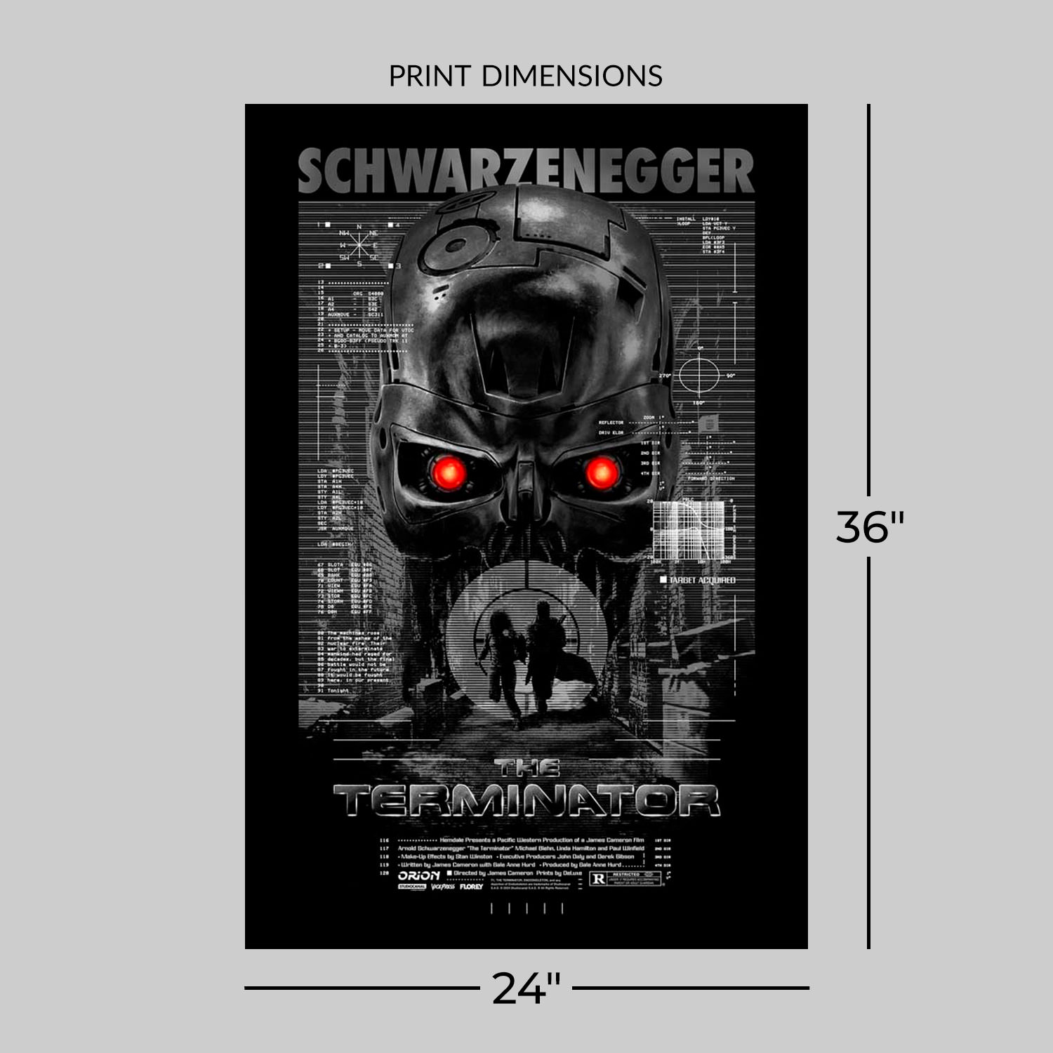 Terminator The Terminator Foil Variant Movie Poster  View 2