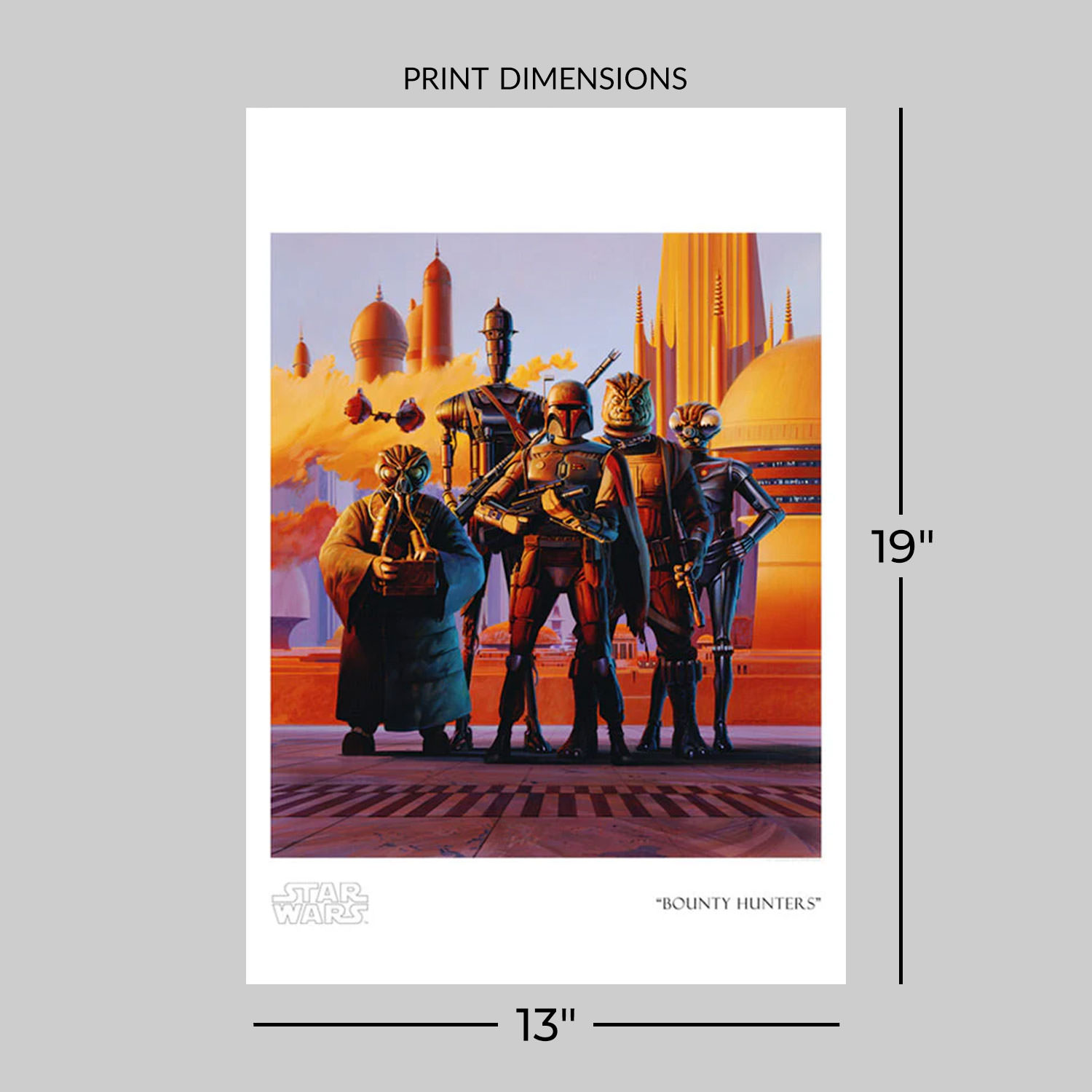 Star Wars Bounty Hunters Art Print  View 2