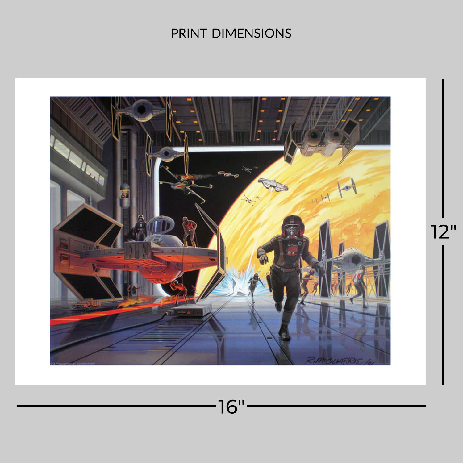 Star Wars TIE Defense Art Print  View 2