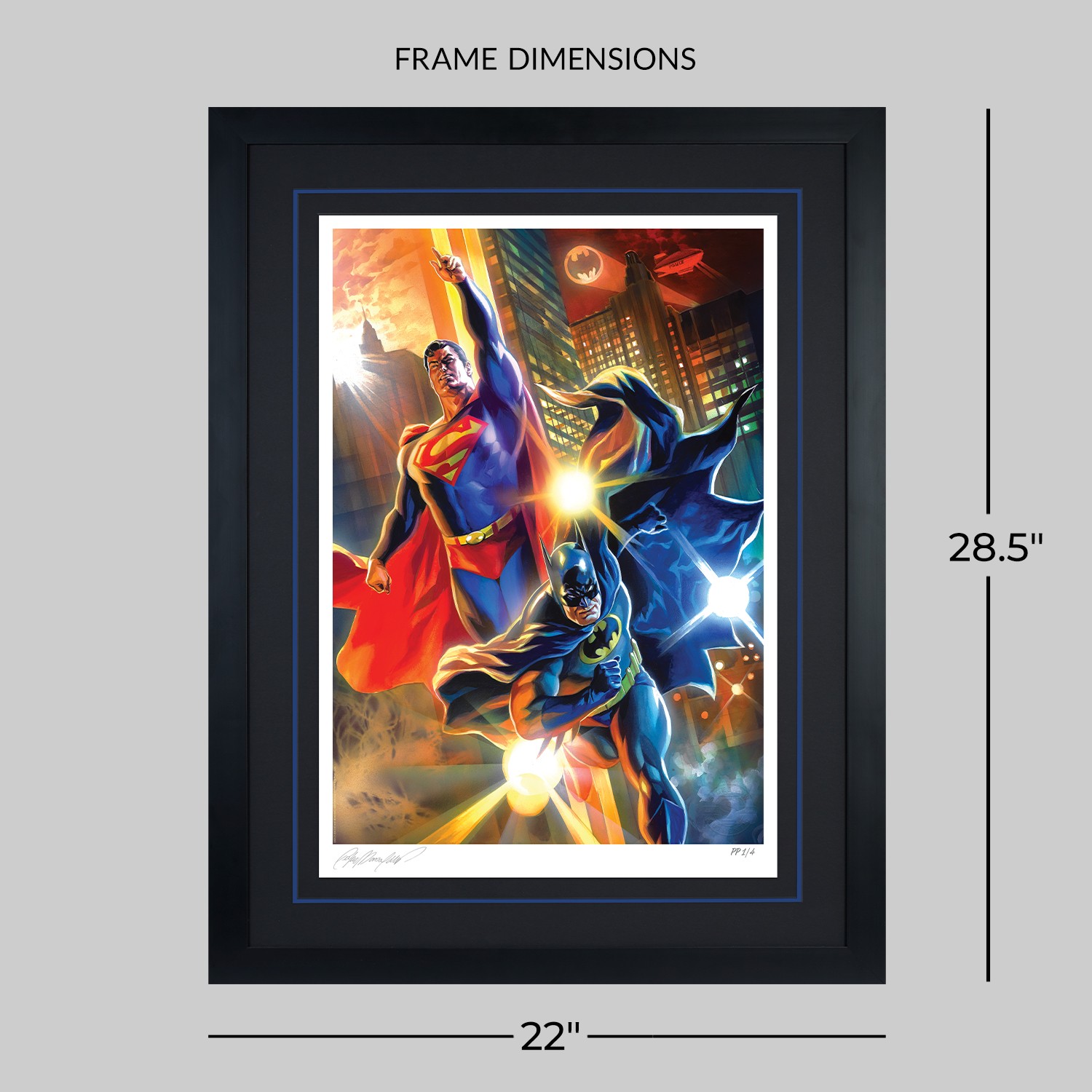 DC Comics Batman & Superman: World's Finest Art Print  Exclusive Edition View 2