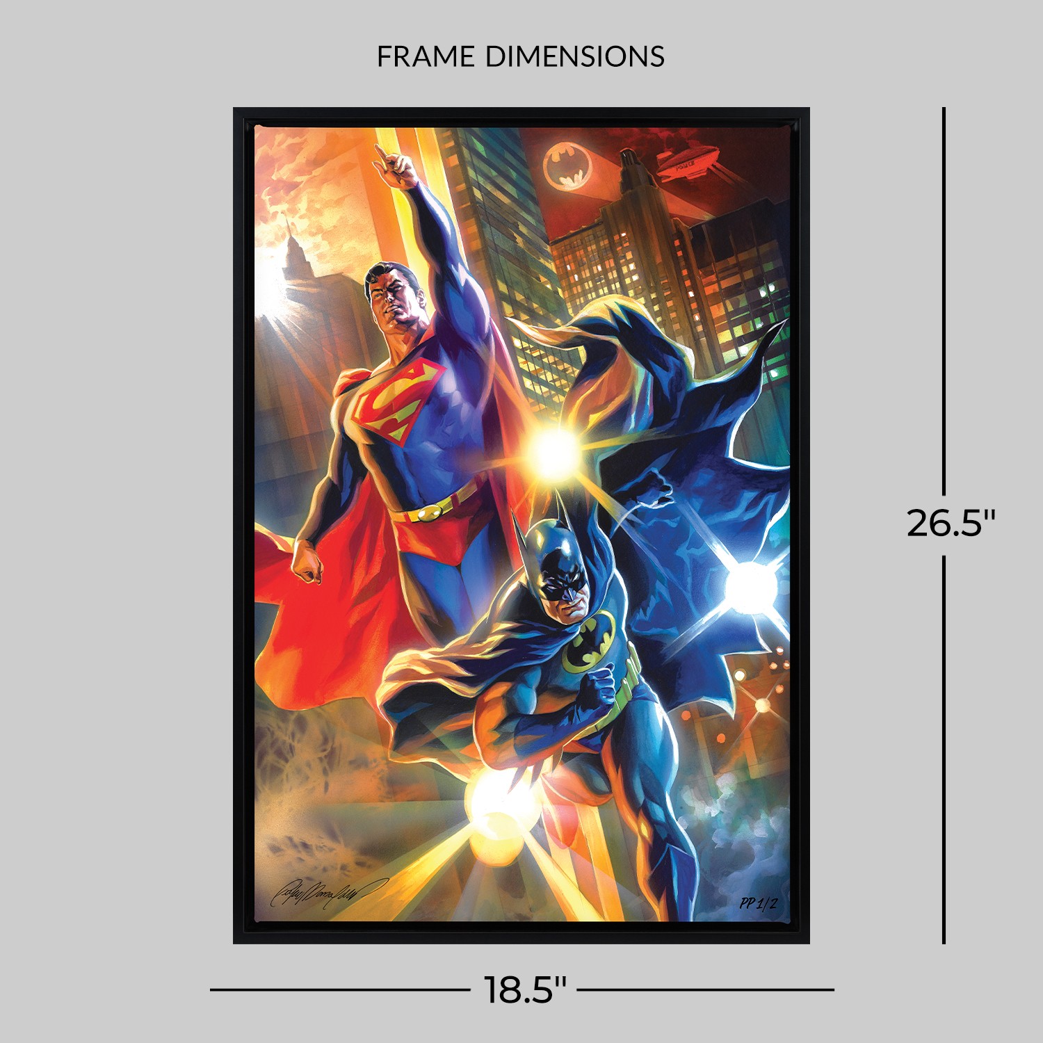 DC Comics Batman & Superman: World's Finest Art Print  Exclusive Edition View 2