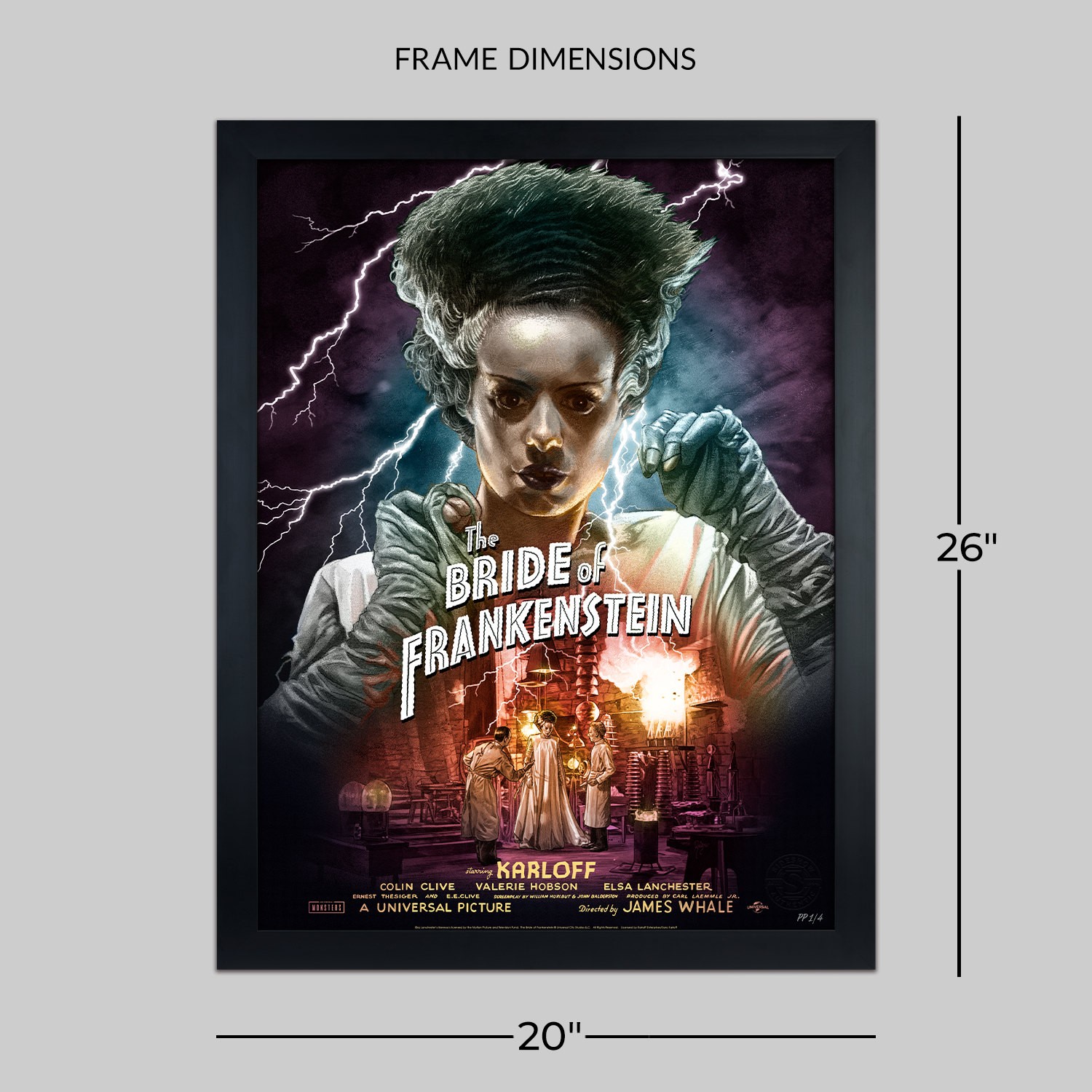 Universal Monsters Bride of Frankenstein (Color Variant) Movie Poster  View 2