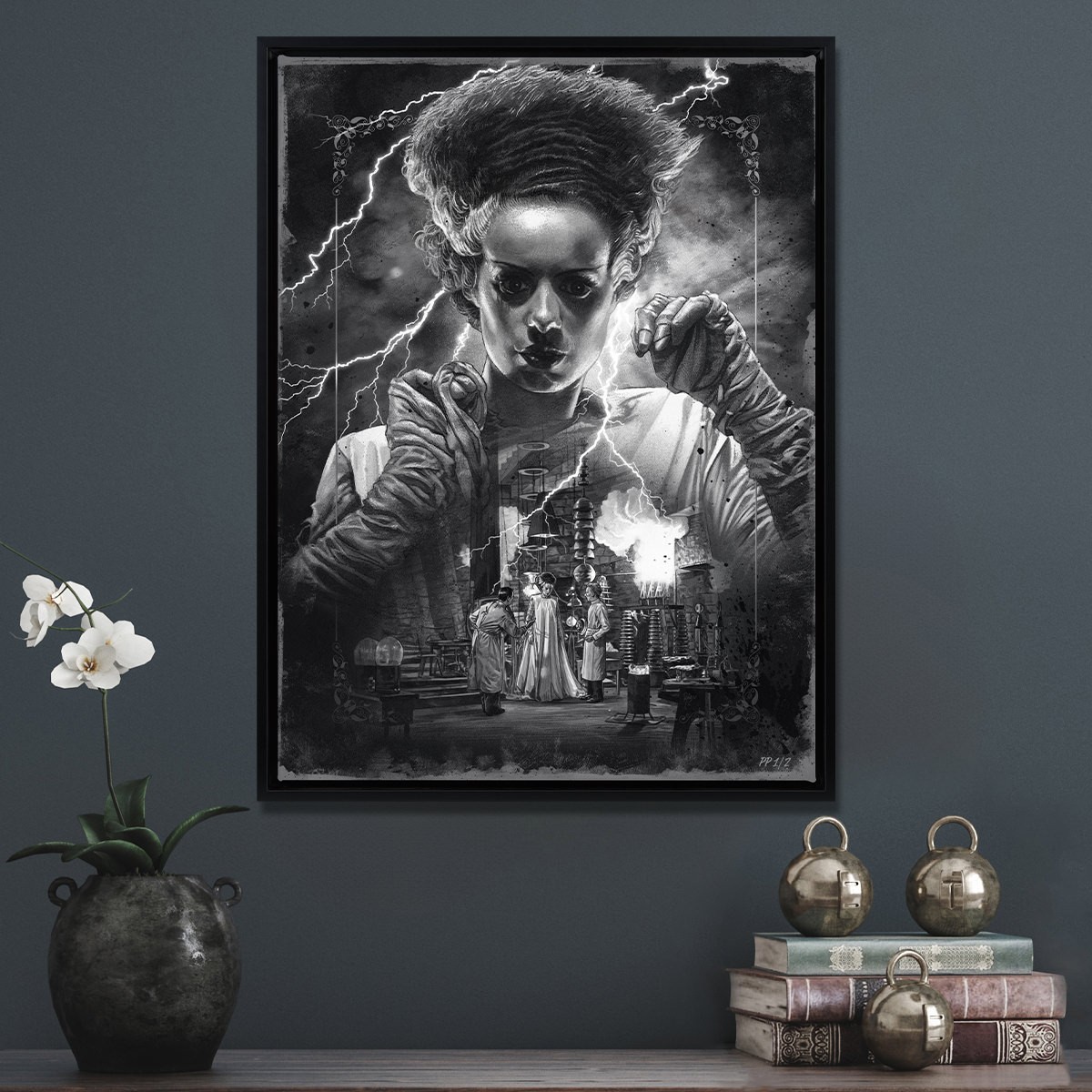 Universal Monsters Bride of Frankenstein (Silver Screen) Movie Poster  Exclusive Edition View 1