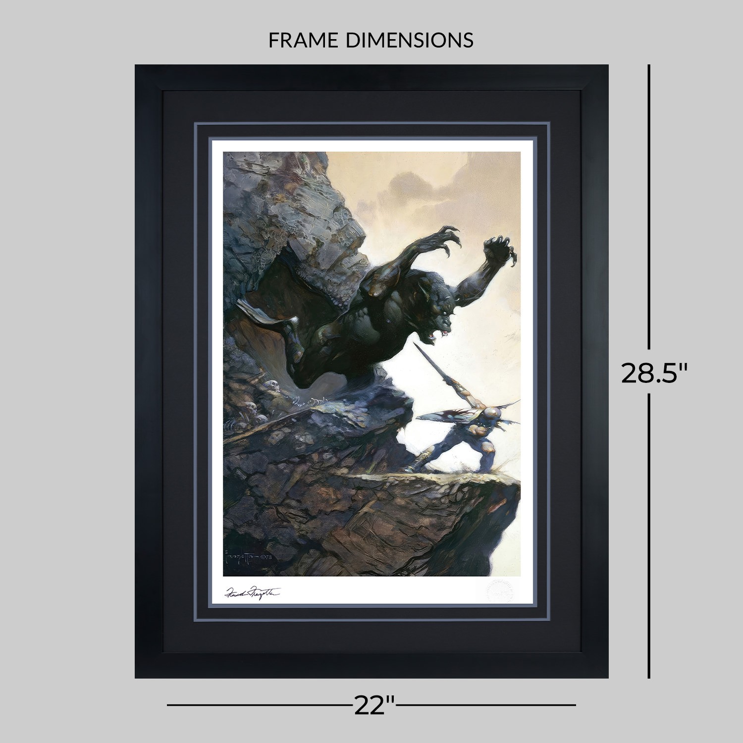 Cave Demon Fine Art Print by Frank Frazetta | Sideshow