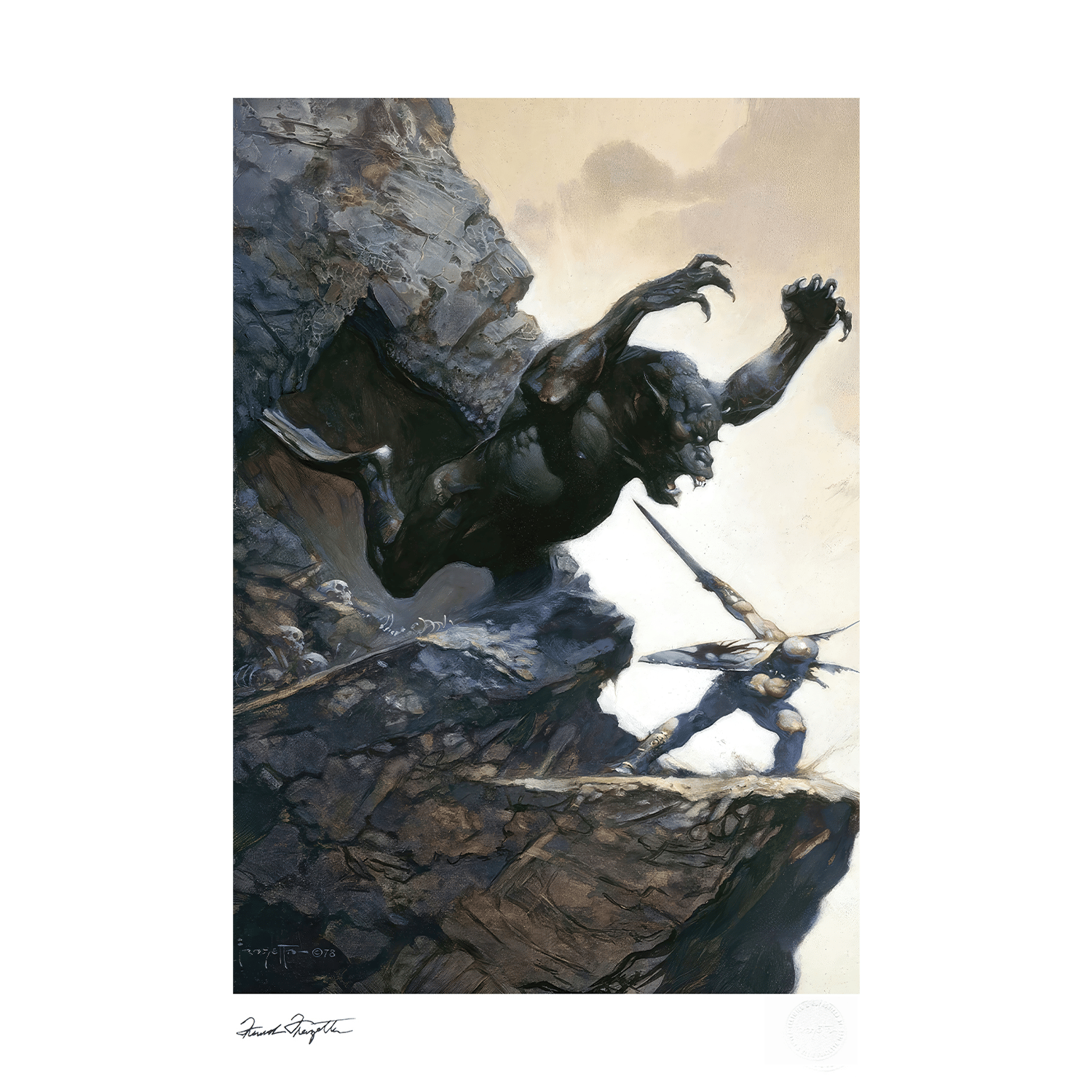 Frank Frazetta Cave Demon Art Print  View 5