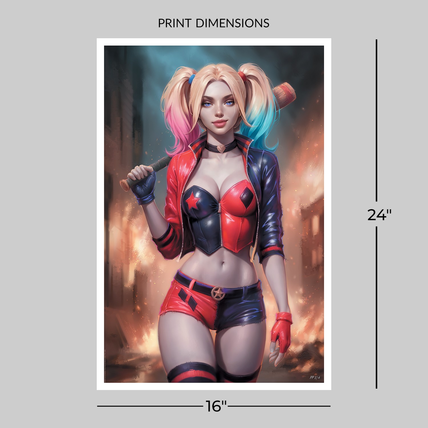 DC Comics Harley Quinn™ Art Print  Exclusive Edition View 2
