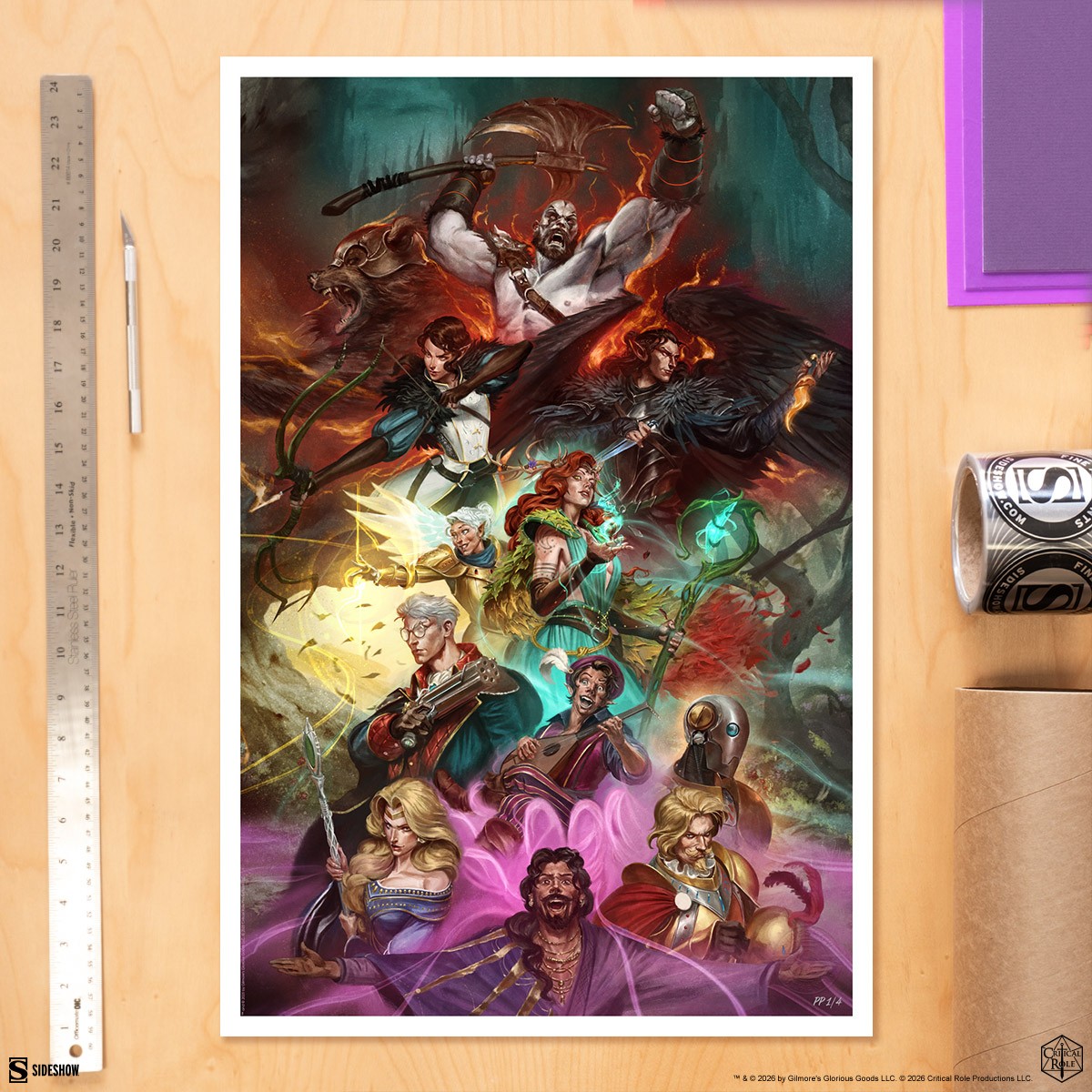 Critical Role Critical Role: Vox Machina Art Print  Exclusive Edition View 1