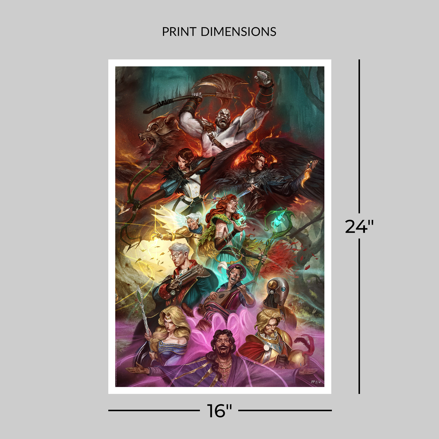 Critical Role Critical Role: Vox Machina Art Print  Exclusive Edition View 2