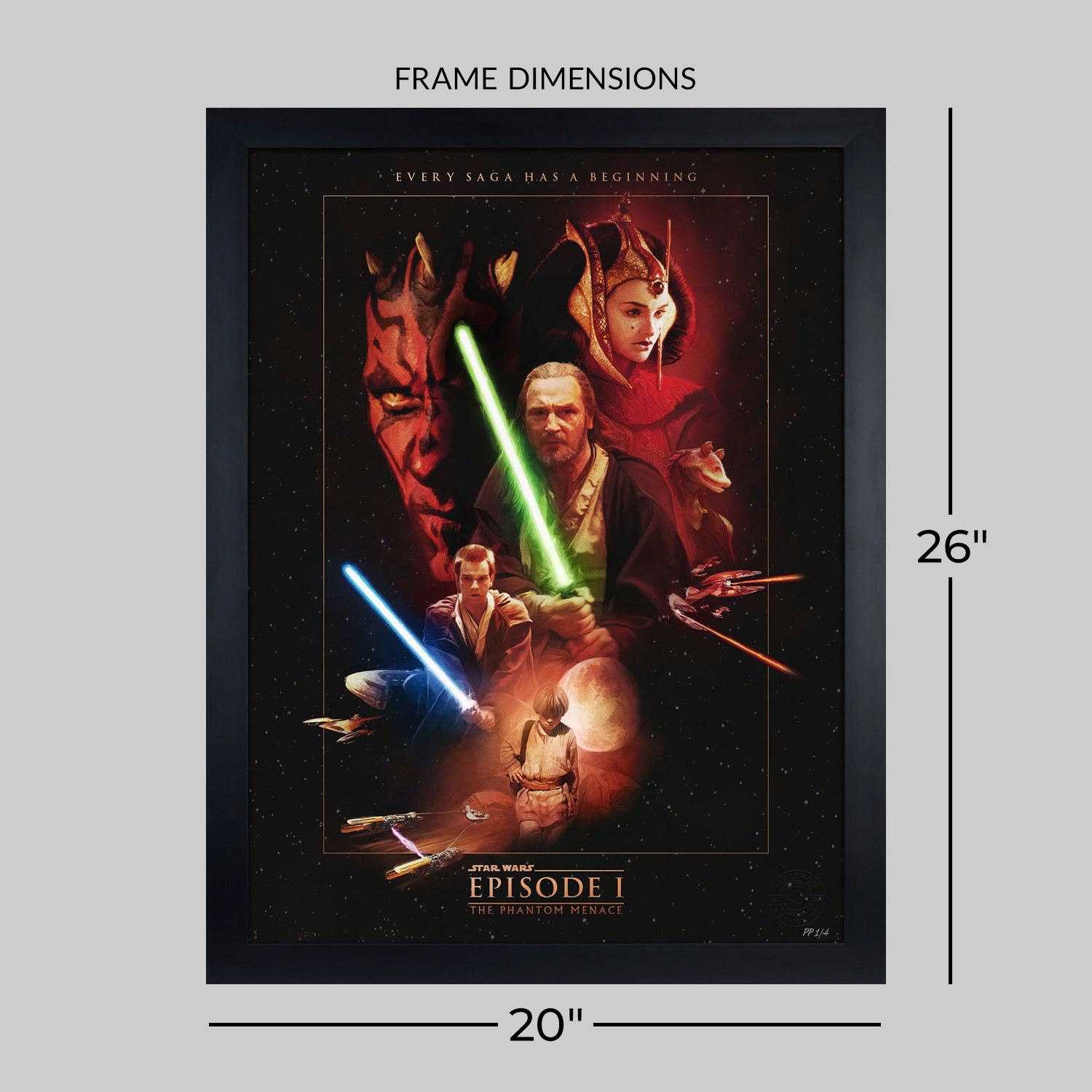 Star Wars Episode I: The Phantom Menace Movie Poster  Exclusive Edition View 2