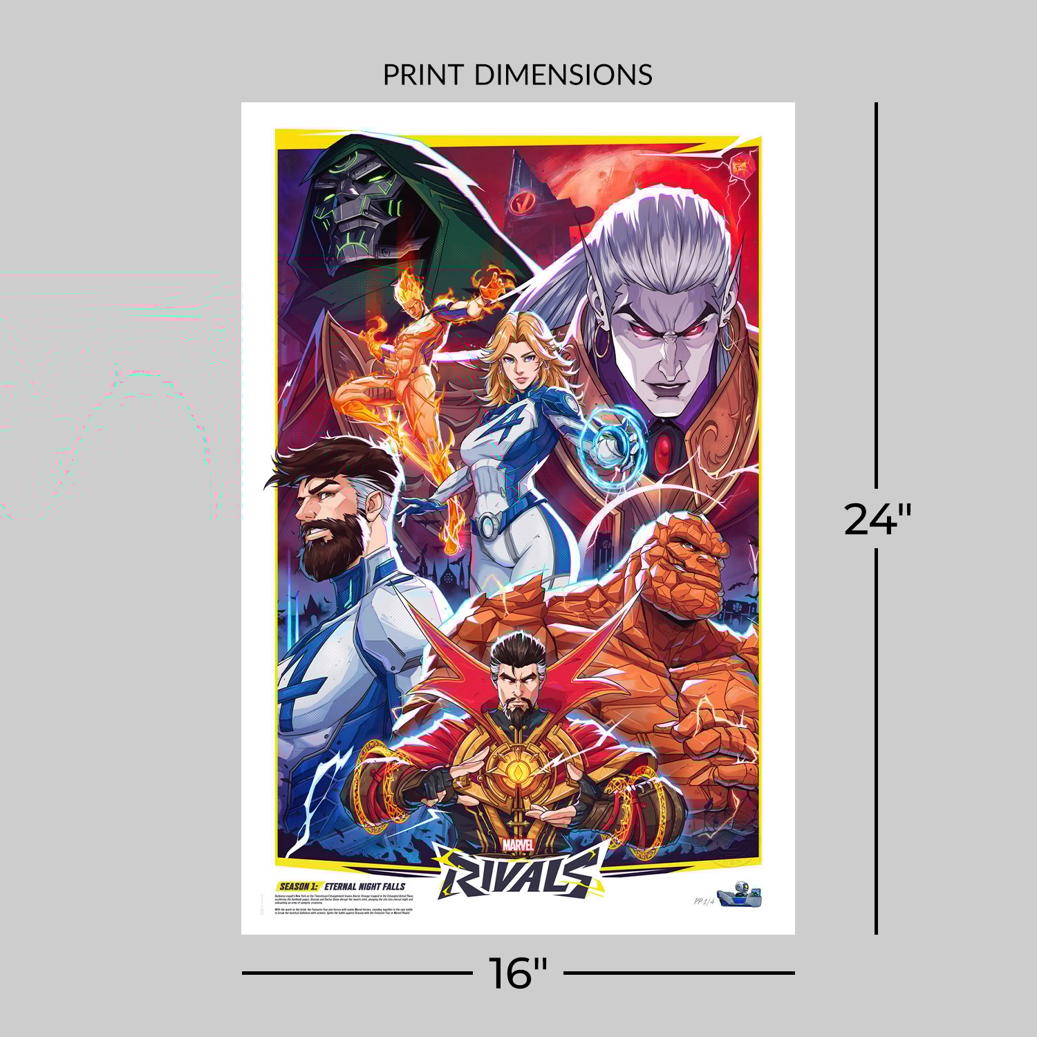 Marvel Rivals Eternal Night Falls Fine Art Print by Jhony