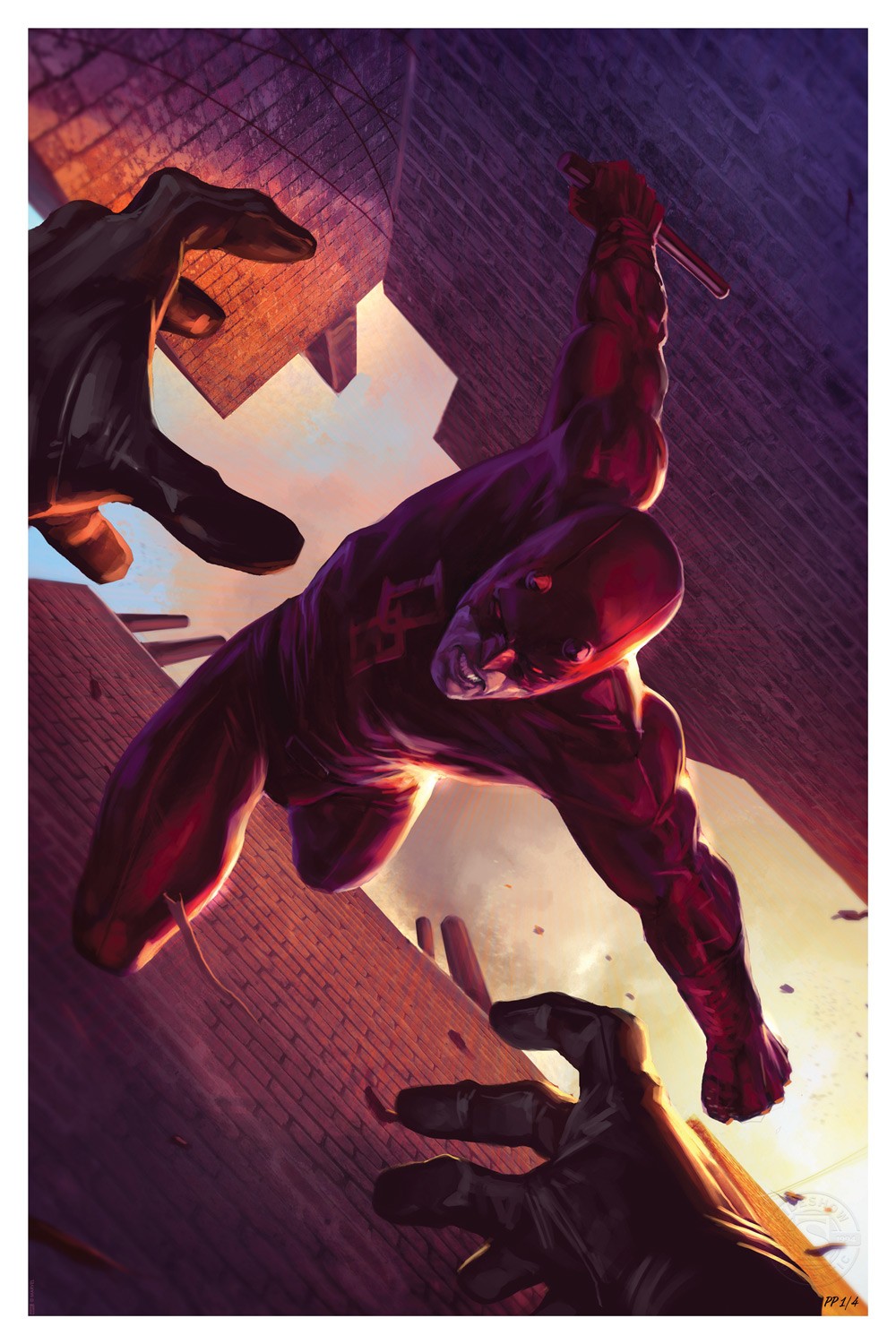 Daredevil: The Man Without Fear Fine Art Print by Marko