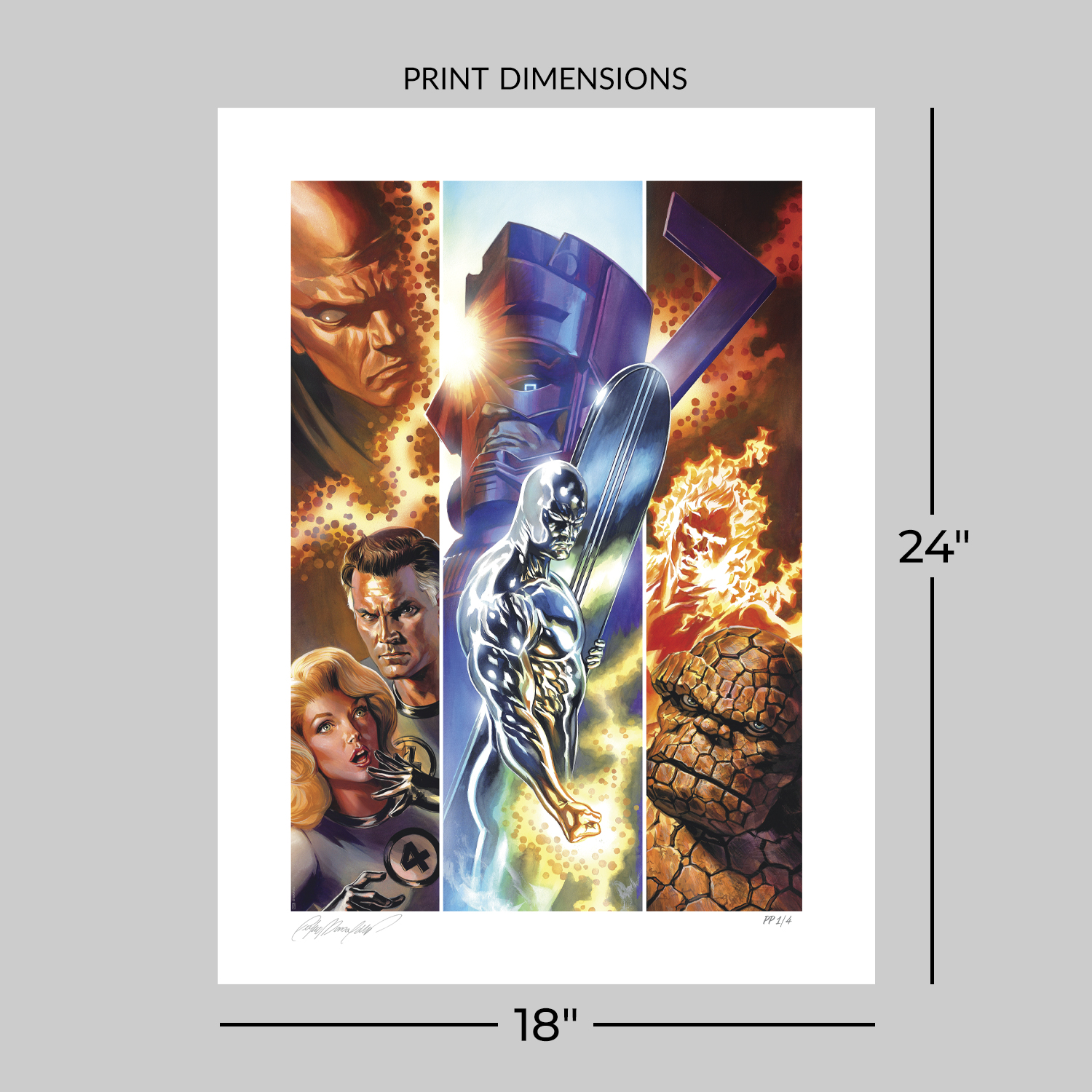Marvel The Fantastic Four Art Print  Exclusive Edition View 2