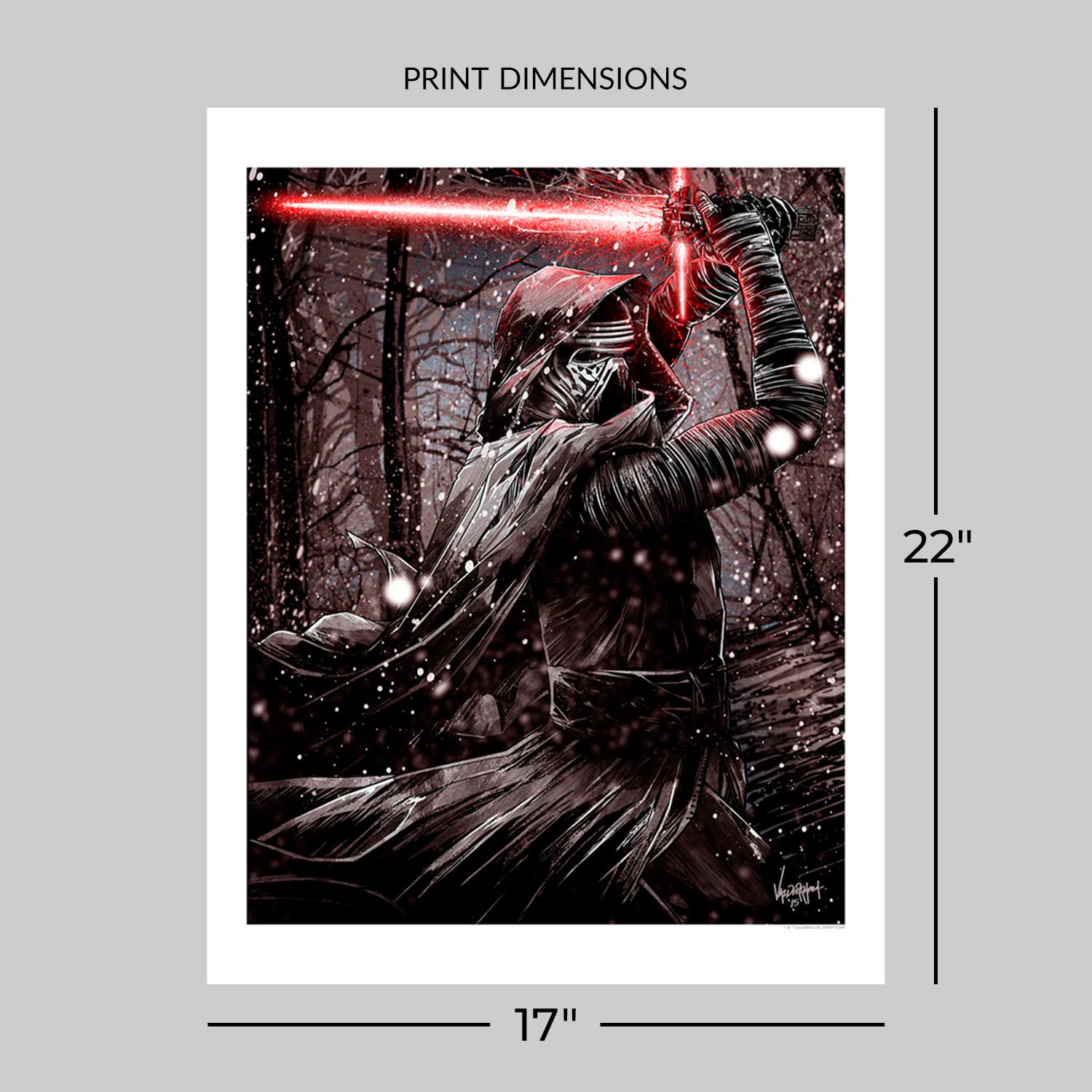 Star Wars Kylo Ren Art Print  View 2