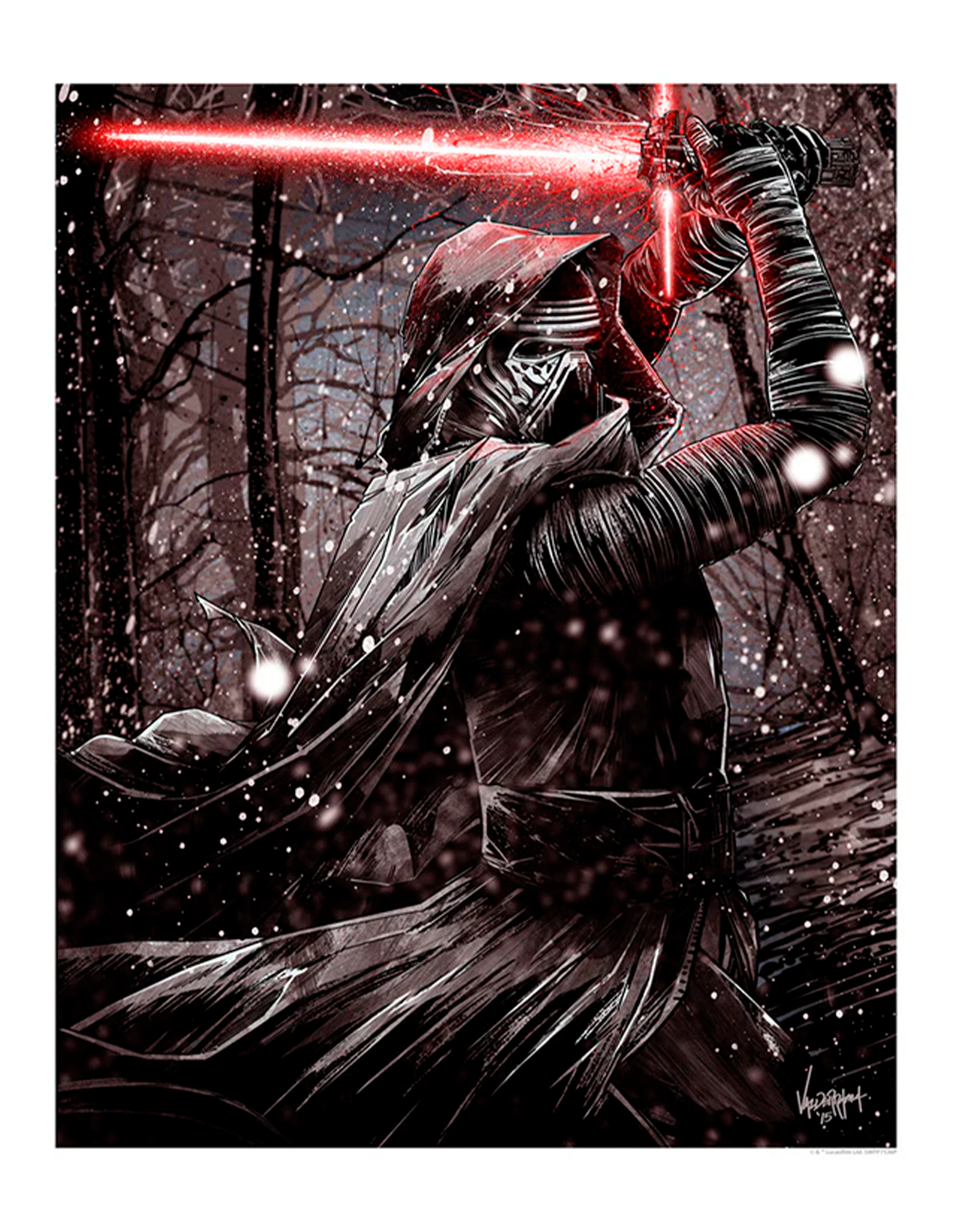 Star Wars Kylo Ren Art Print  View 3