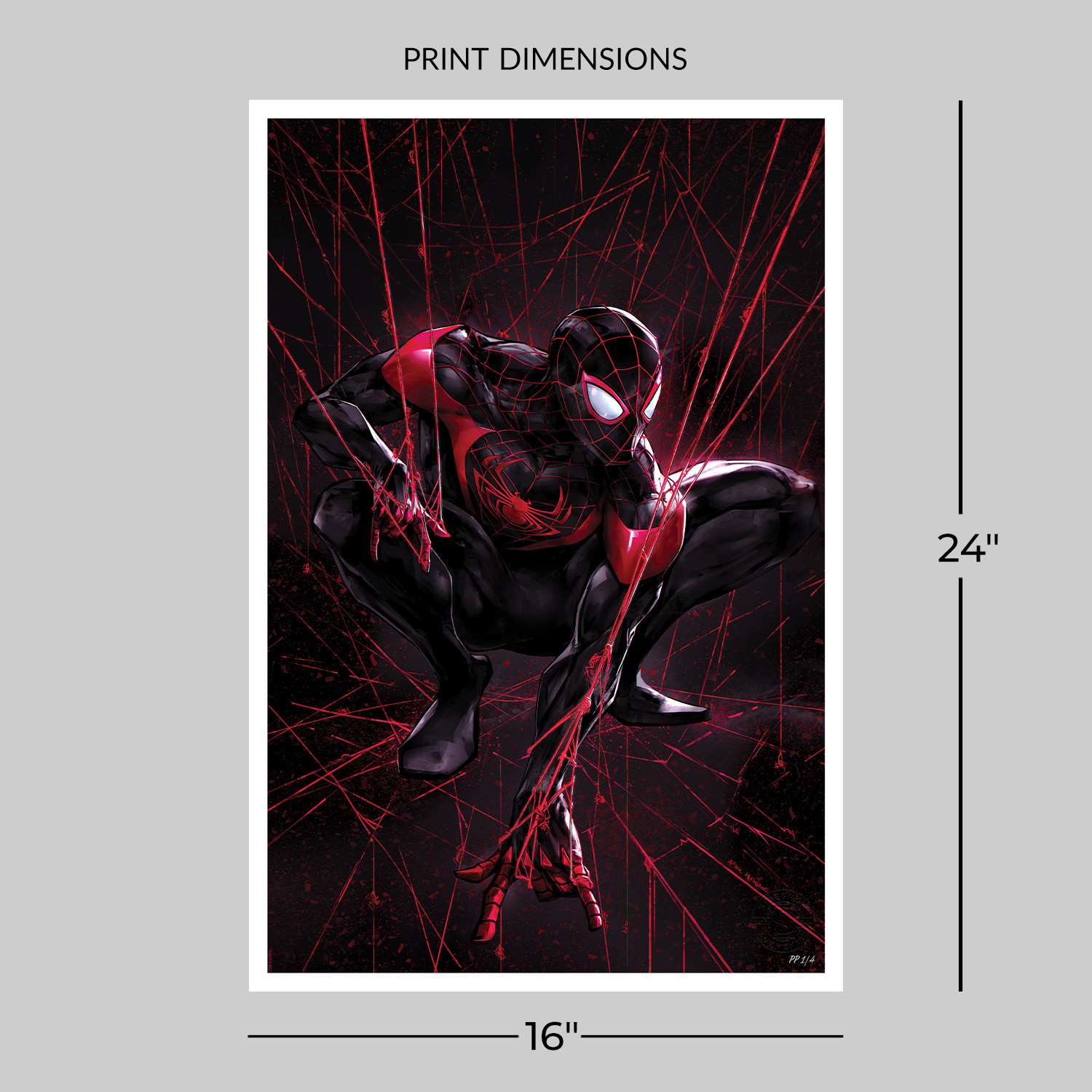 Marvel Spider-Man Miles Morales Art Print  Exclusive Edition View 2