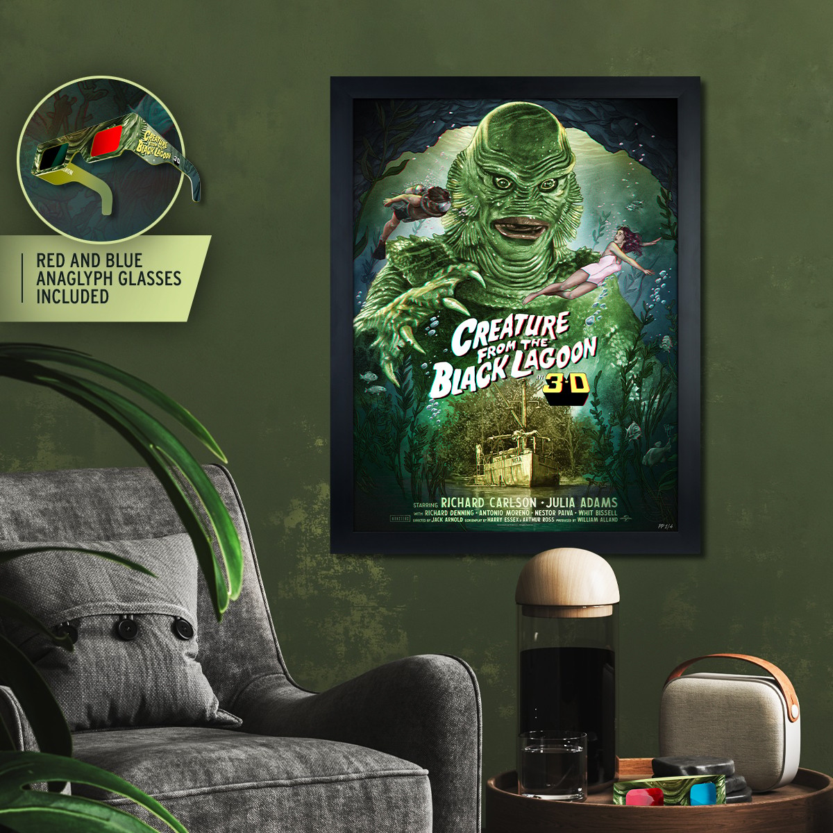 Universal Monsters Creature from the Black Lagoon (3D Variant) Movie Poster  View 1