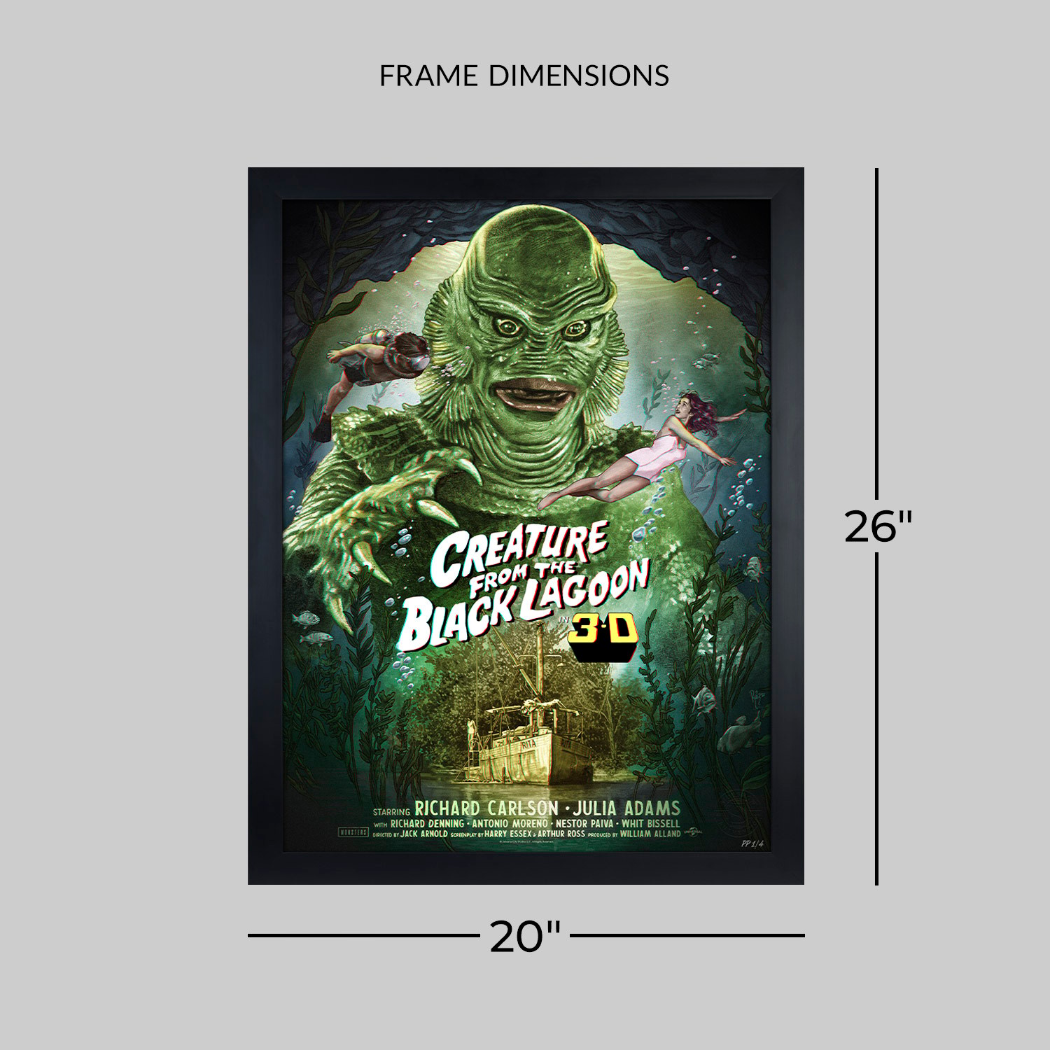 Universal Monsters Creature from the Black Lagoon (3D Variant) Movie Poster  View 2