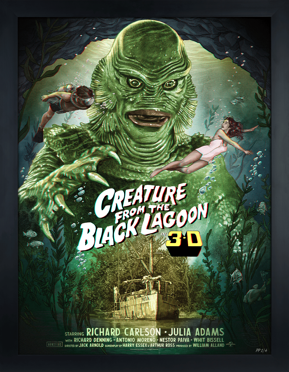 Universal Monsters Creature from the Black Lagoon (3D Variant) Movie Poster  View 5