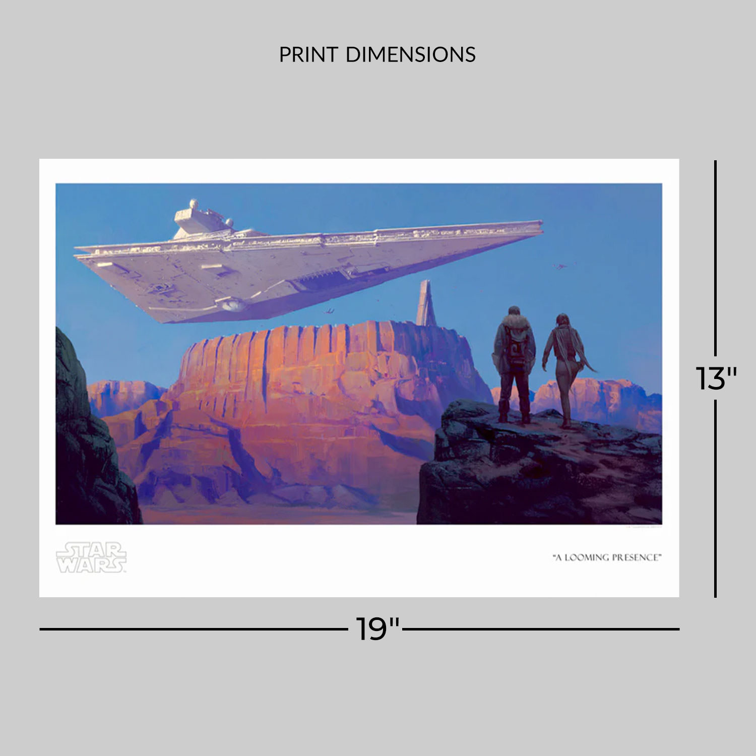 Star Wars A Looming Presence Art Print  View 2