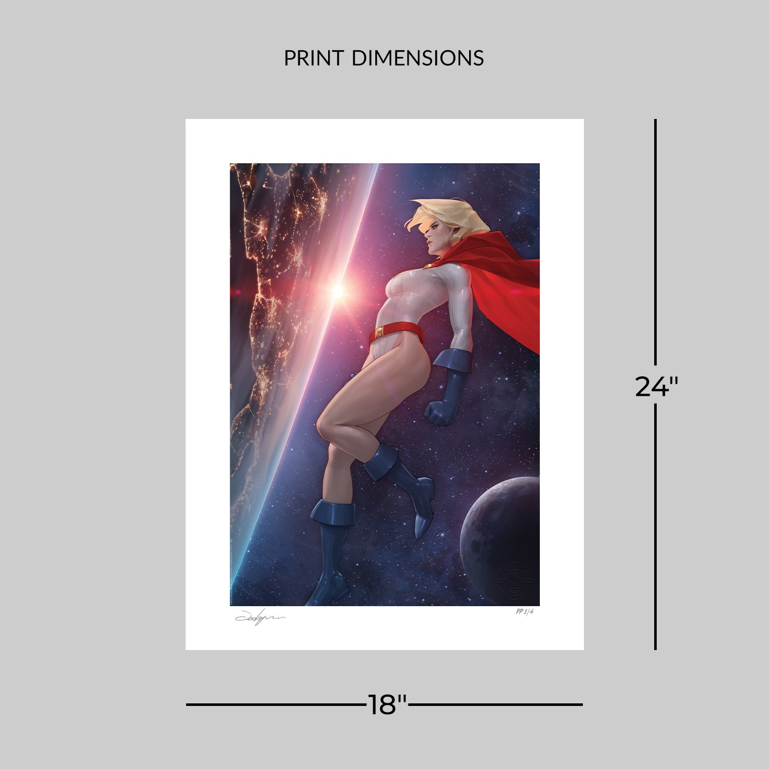 DC Comics Power Girl™ Art Print  Exclusive Edition View 2
