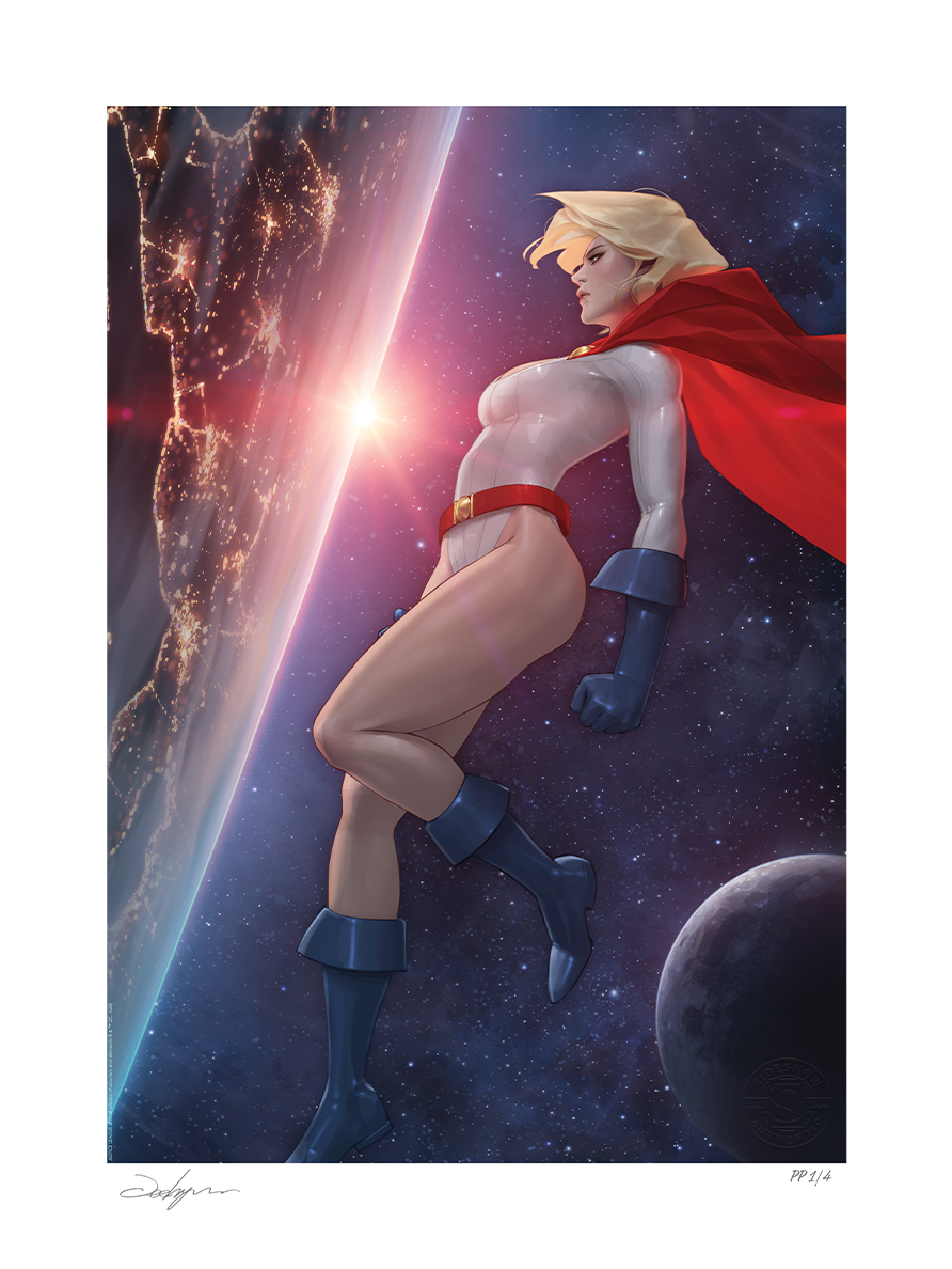 Power Girl™ Fine Art Print by Jeehyung Lee | Sideshow Collectibles