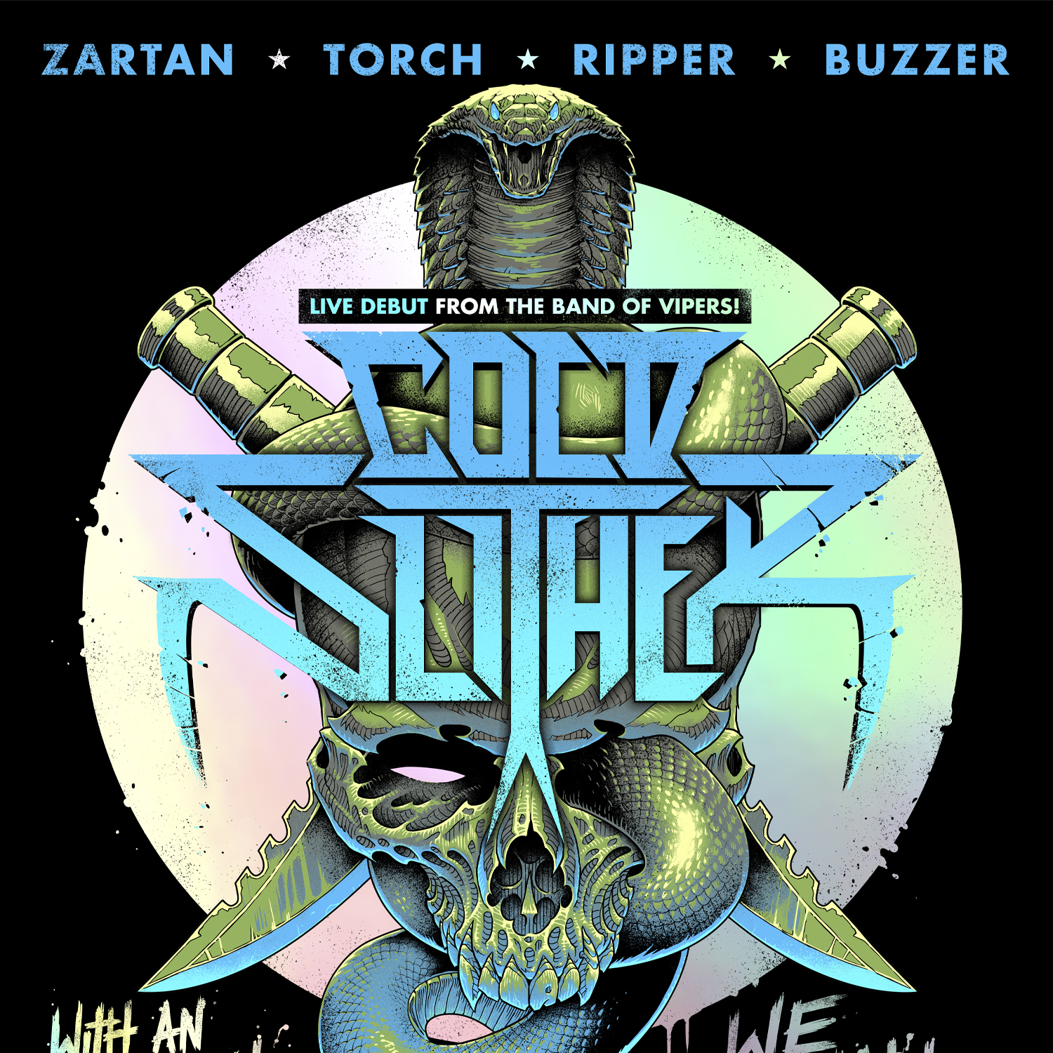 G.I. Joe Cold Slither Swampfire Variant Art Print  Exclusive Edition View 3