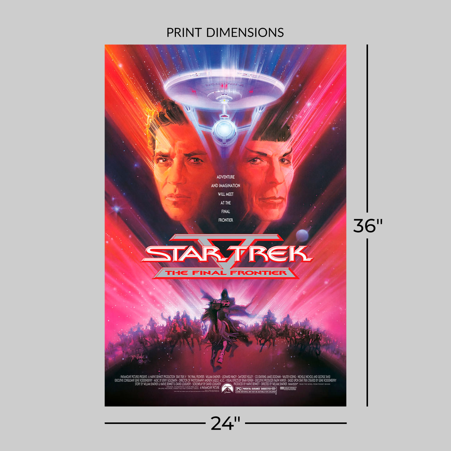 Star Trek Star Trek: The Final Frontier Movie Poster  View 2