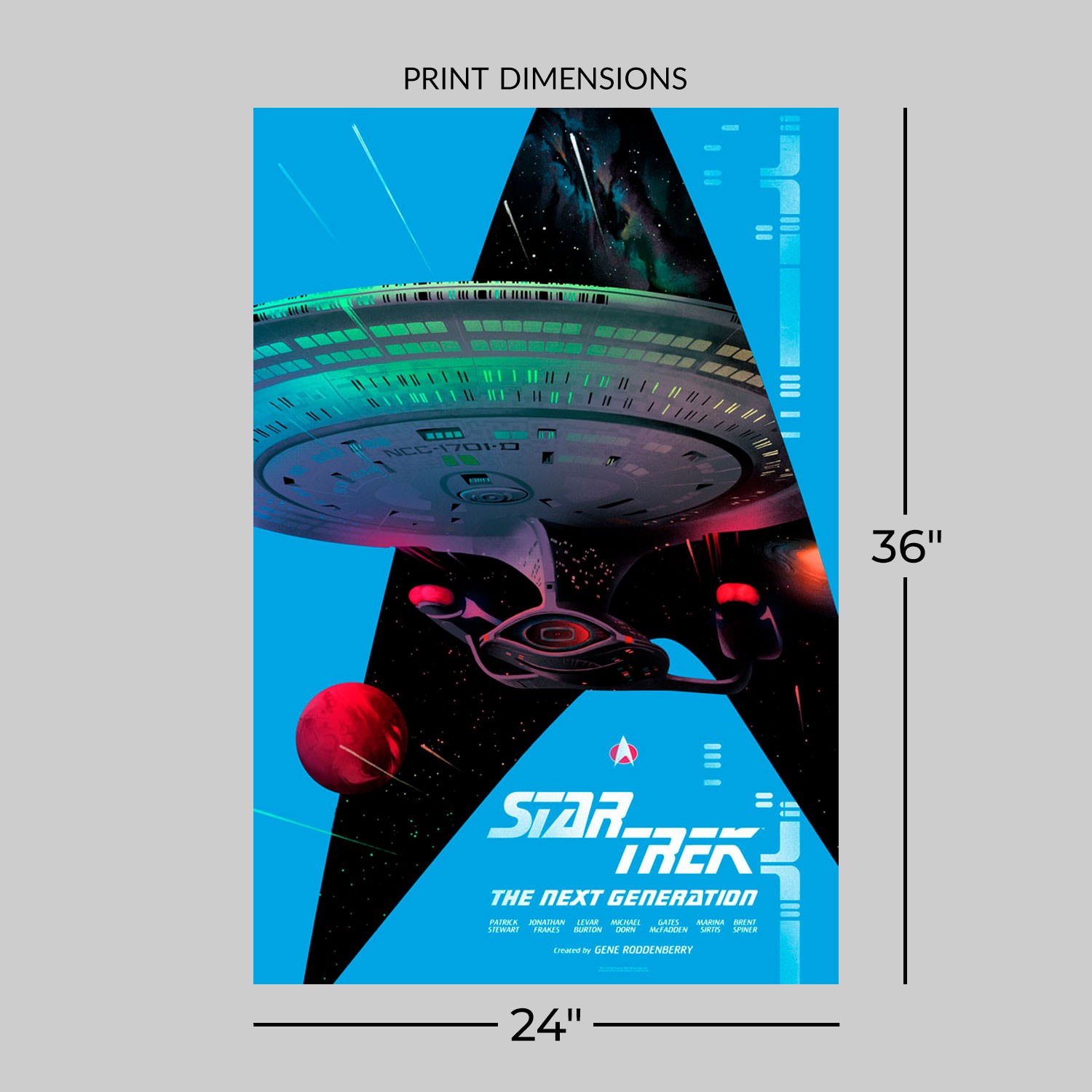 Star Trek: The Next Generation Art Print by Vice Press