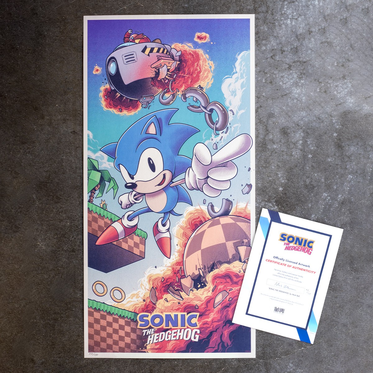 Sonic the Hedgehog Art Print by Moor-Art Gallery | Sideshow
