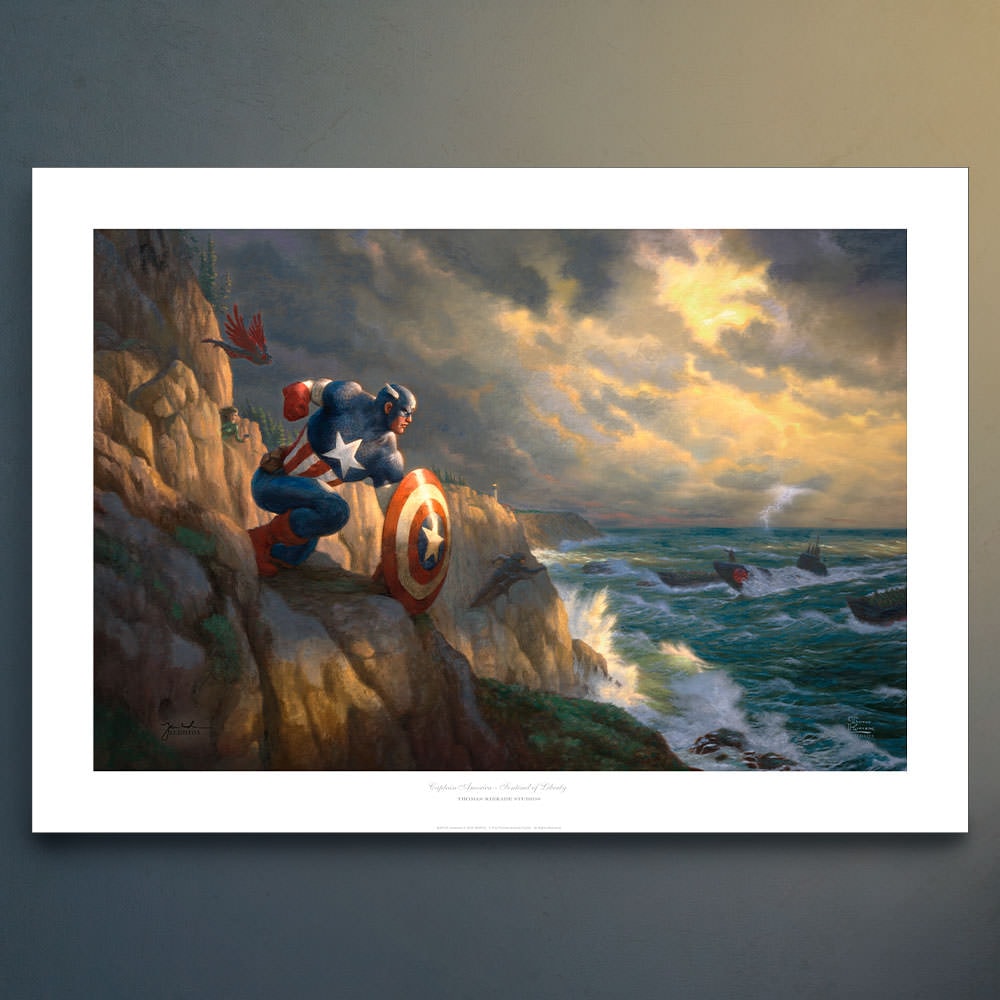 Captain America - Sentinel of Liberty Art Print by Art Brand