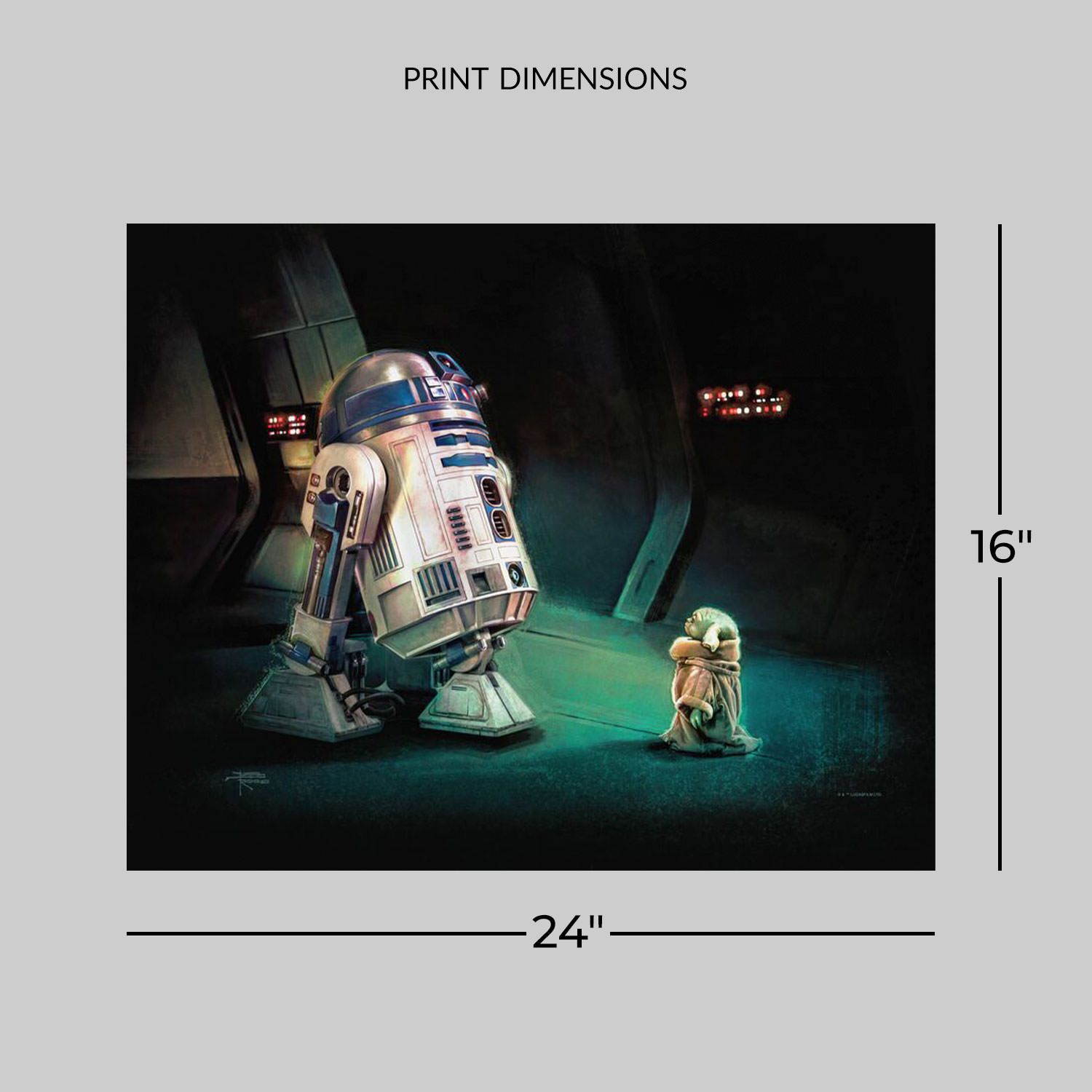 Star Wars First Meeting Art Print  View 2