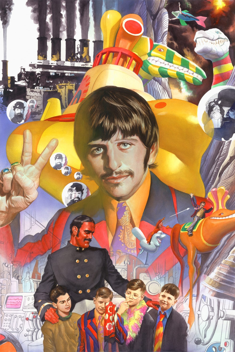 The Beatles: Yellow Submarine Portfolio Print Set by Alex Ross