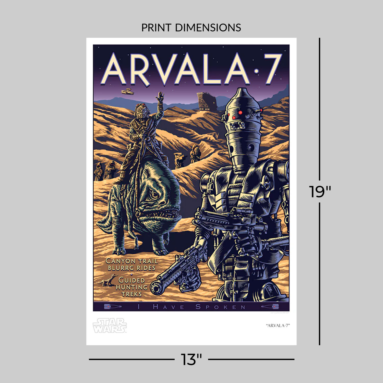 Star Wars Arvala-7 Art Print  View 2