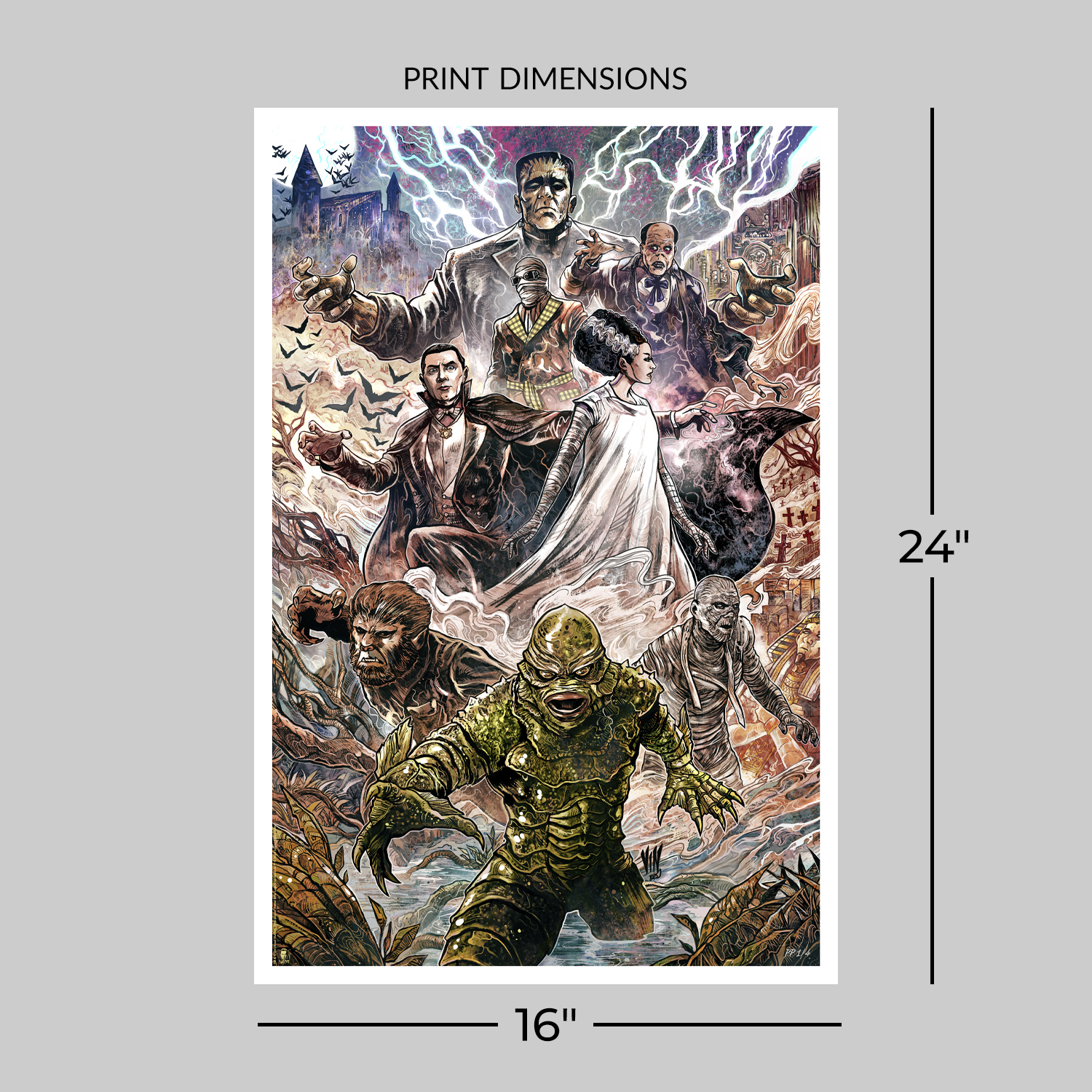 Universal Monsters Universal Monsters Art Print  Exclusive Edition View 2