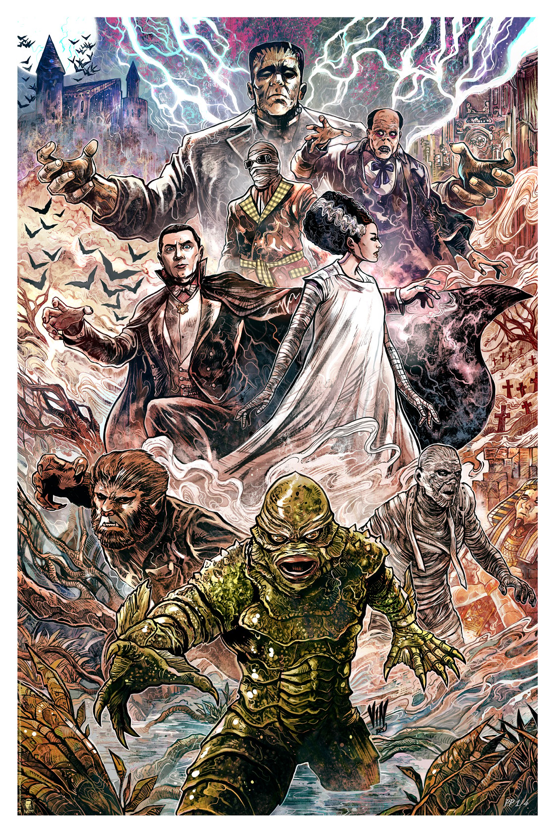 Universal Monsters Universal Monsters Art Print  Exclusive Edition View 6
