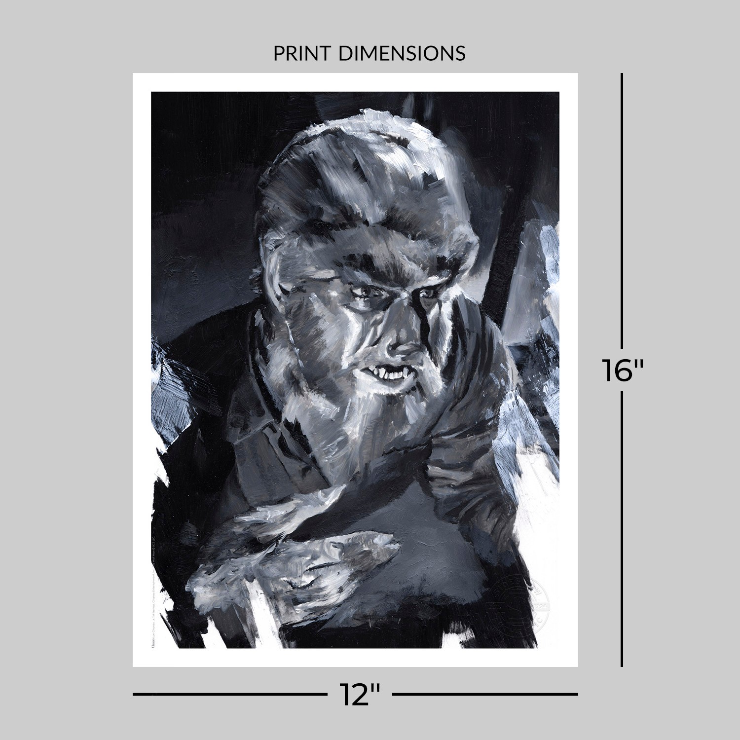 Universal Monsters The Wolf Man Art Print  Exclusive Edition View 2