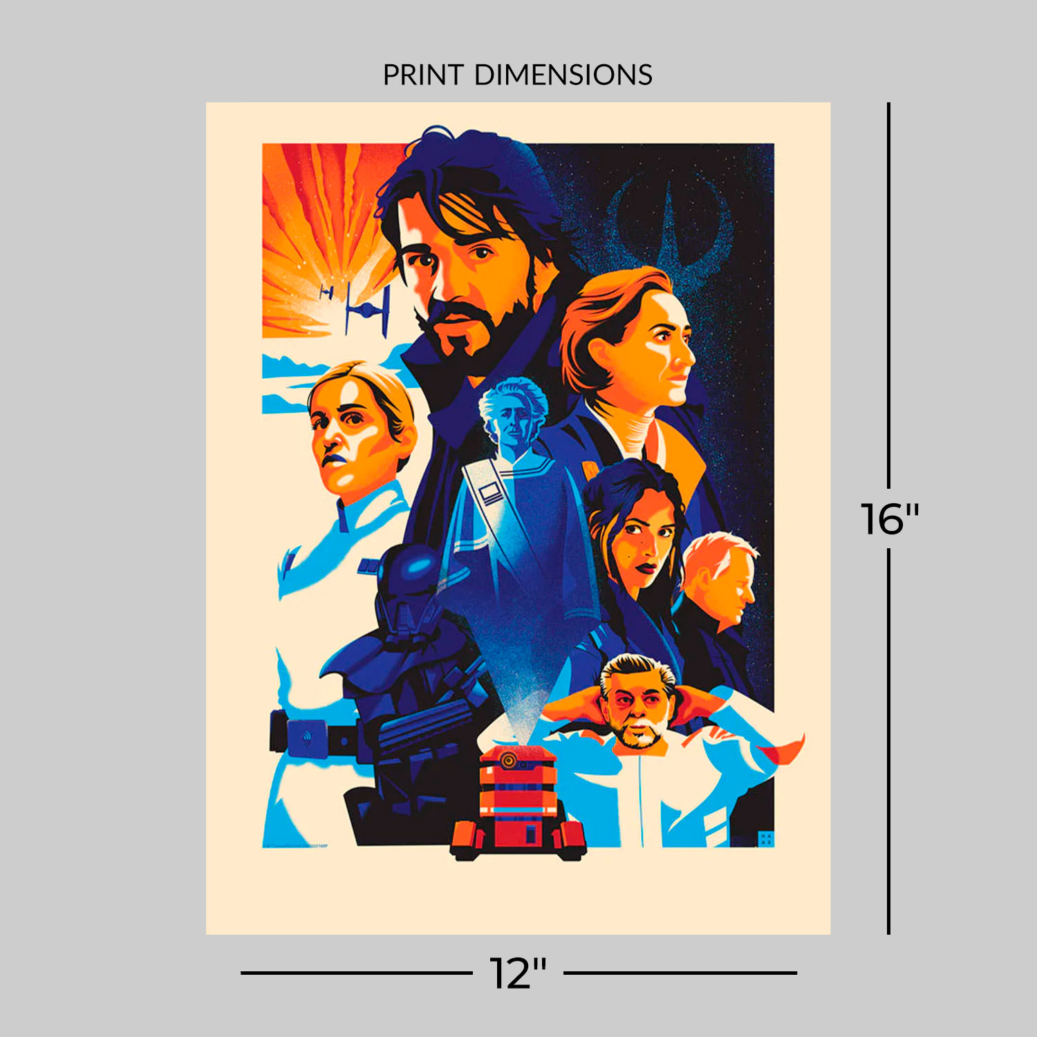 Star Wars Stone and Sky Art Print  View 2