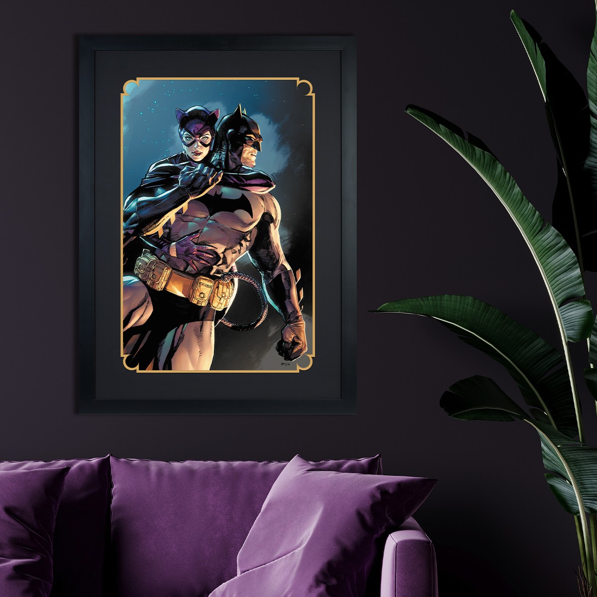 DC Comics Batman™ & Catwoman™ Art Print  Exclusive Edition View 1