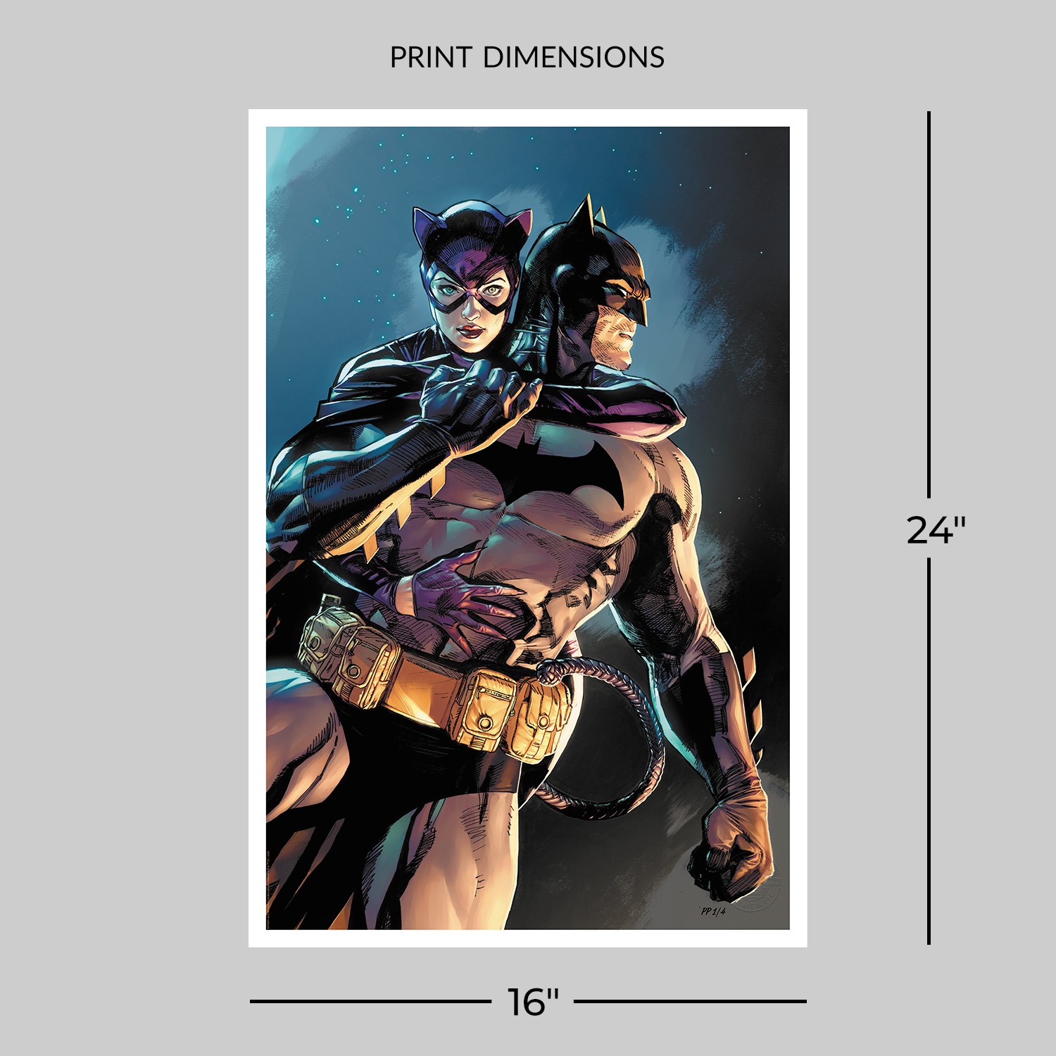 DC Comics Batman™ & Catwoman™ Art Print  Exclusive Edition View 2
