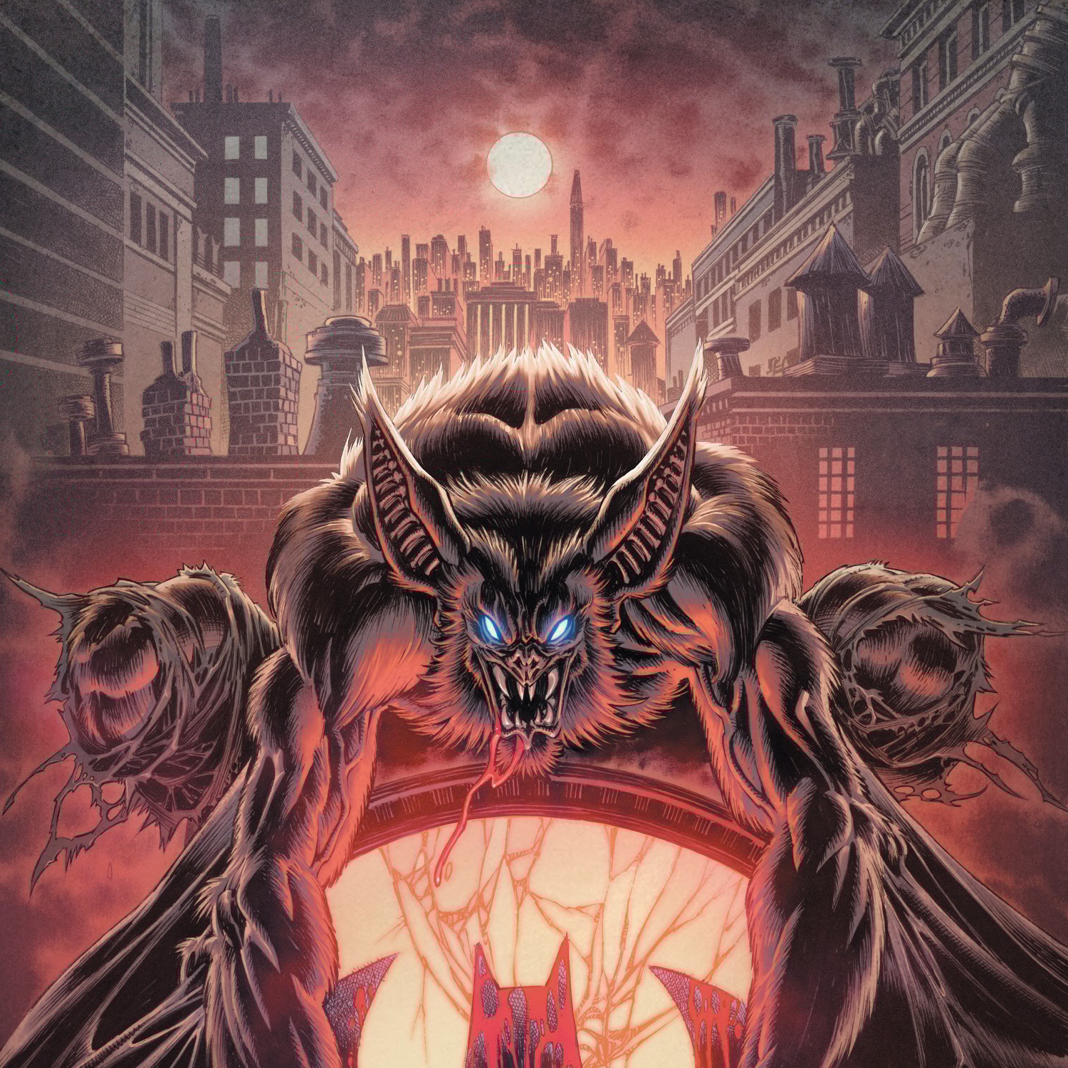 Man-Bat Fine Art Print by Kyle Hotz | Sideshow Collectibles, image size:1500x1500