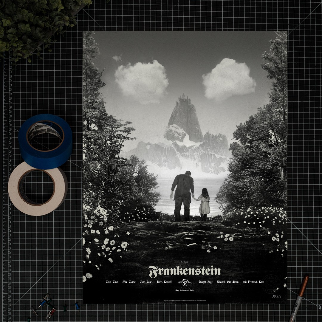 Universal Monsters Frankenstein Movie Poster  Exclusive Edition View 1
