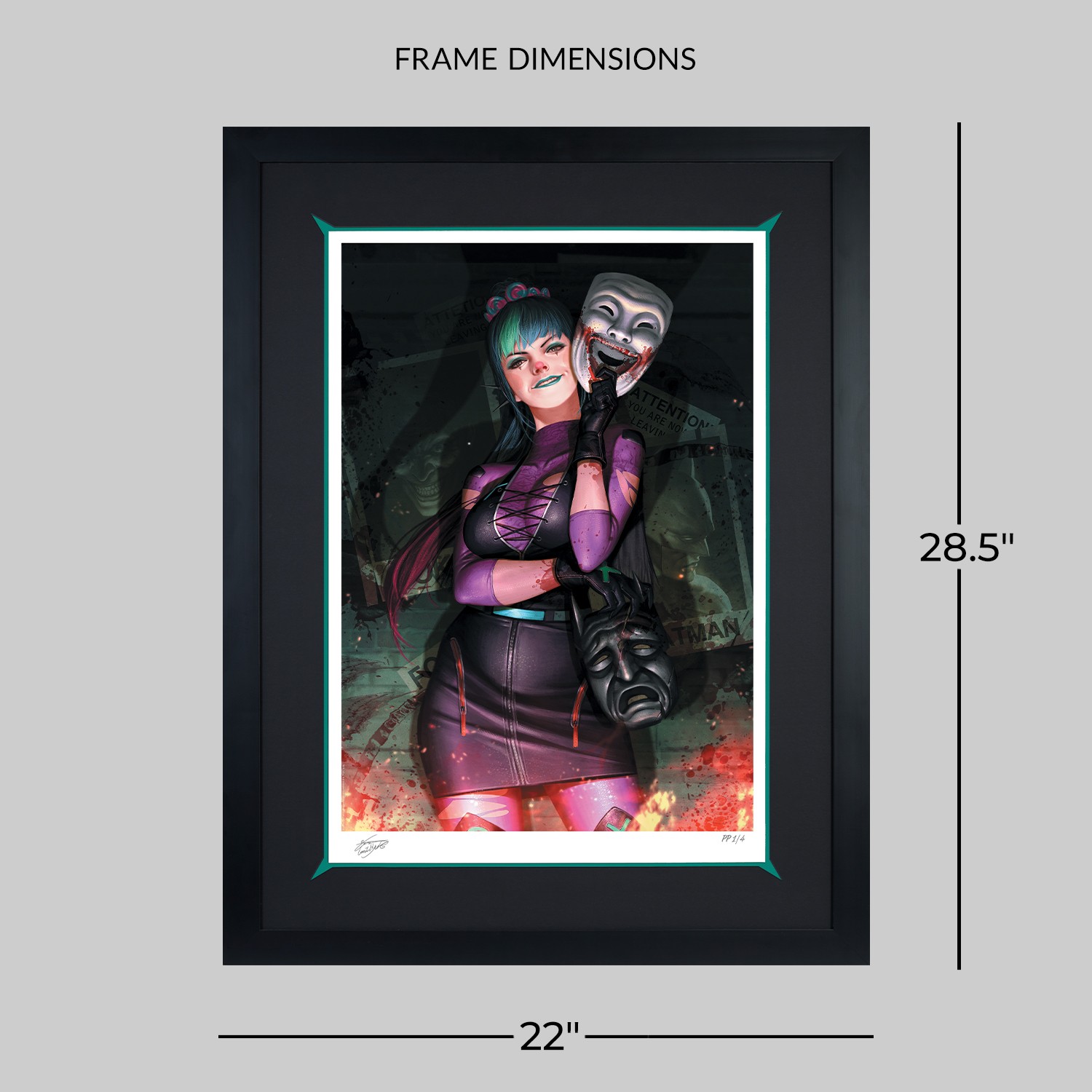 DC Comics Punchline™ Art Print  Exclusive Edition View 2