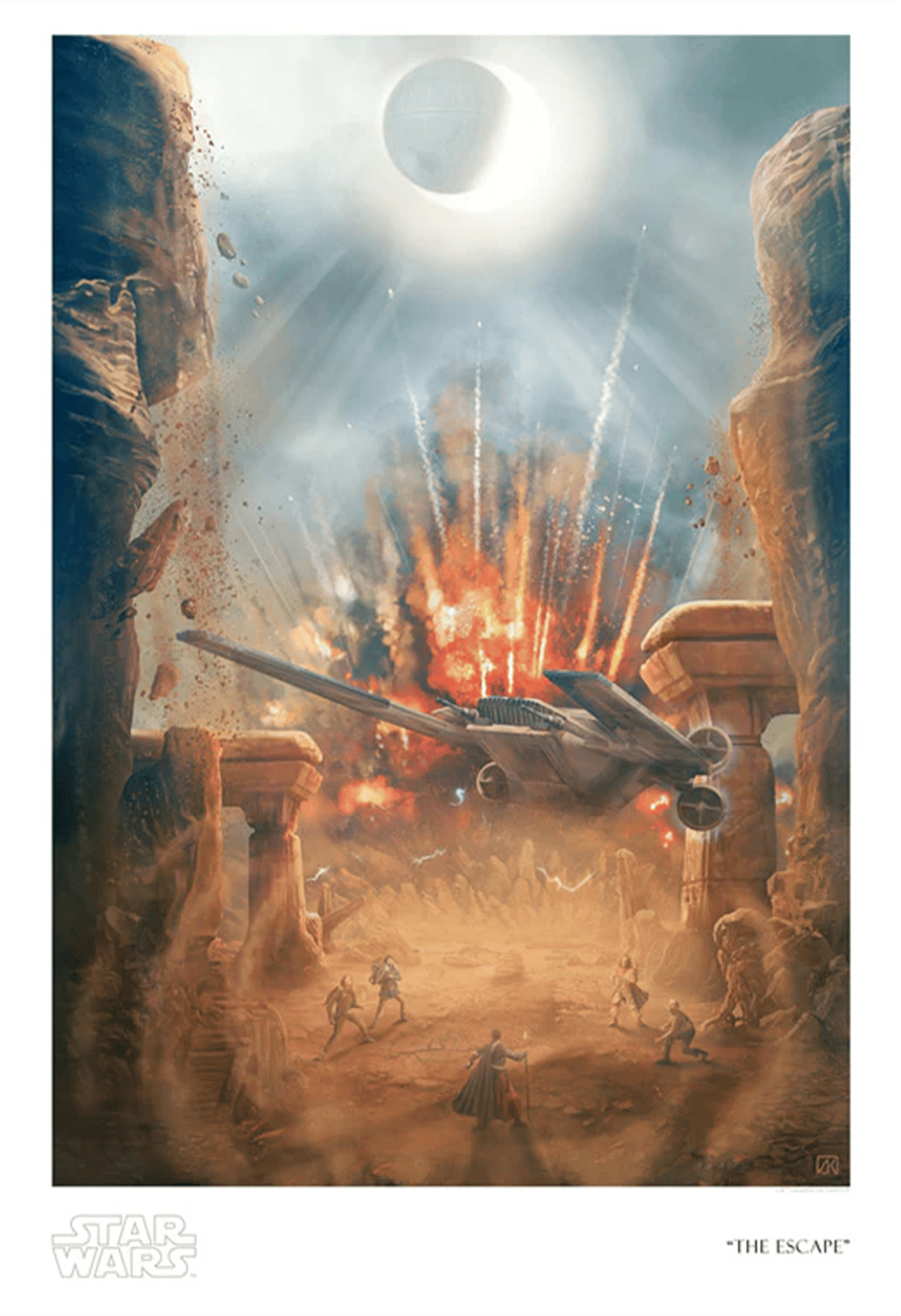 Star Wars The Escape Art Print  View 3