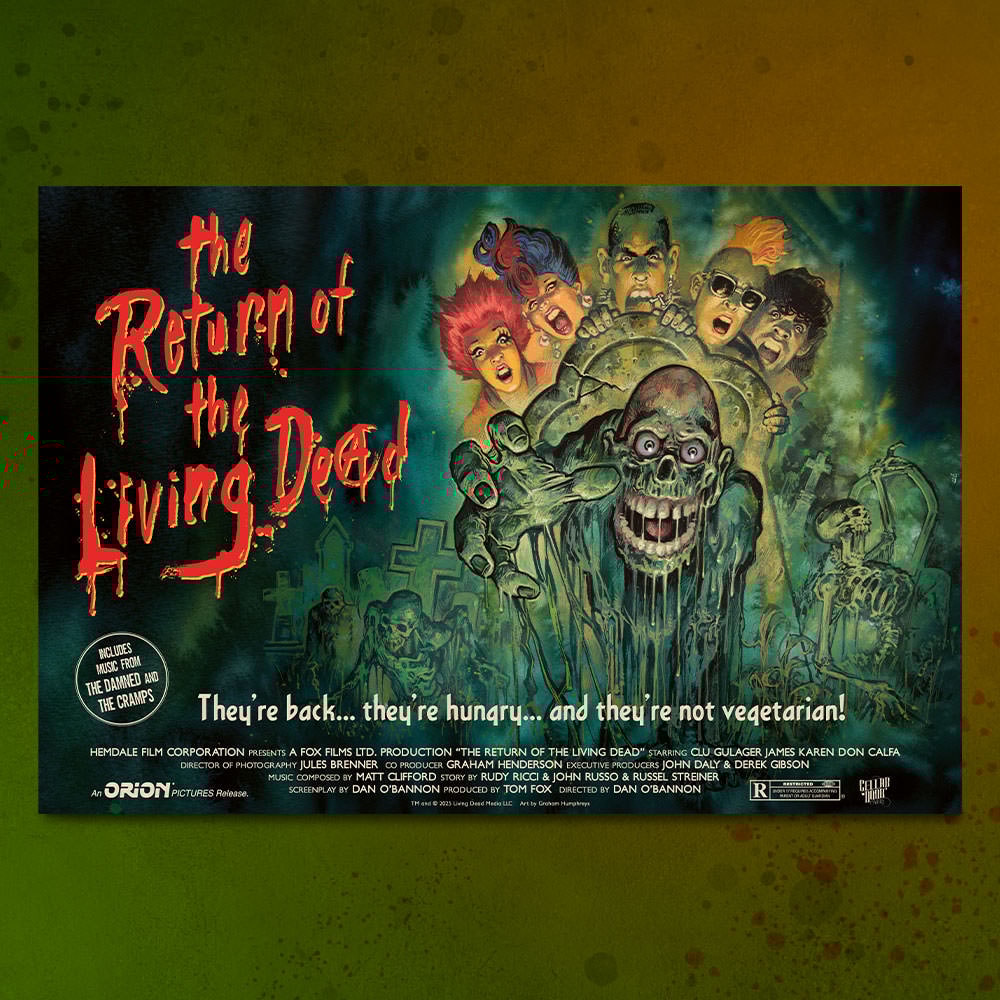 Return of the Living Dead Movie Poster by Cellar Door Gallery