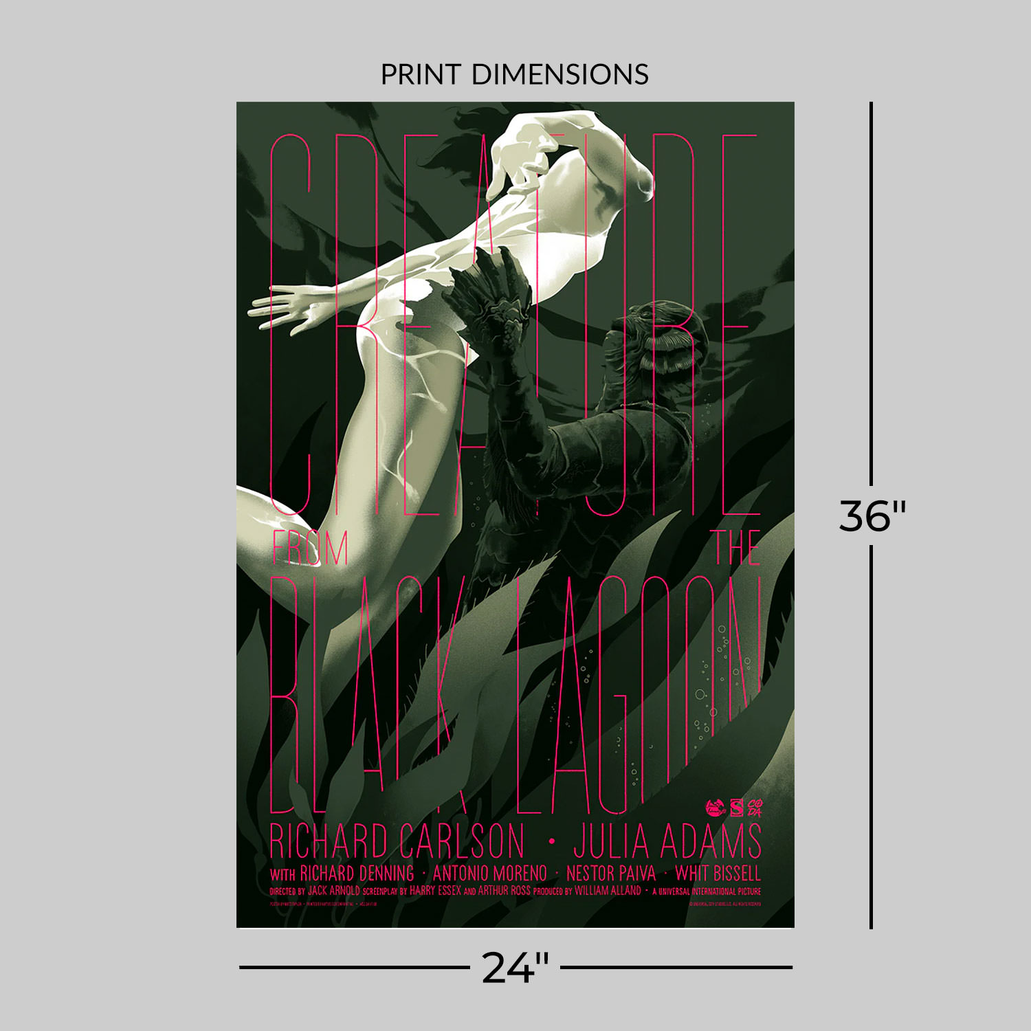 Universal Monsters The Creature from the Black Lagoon Movie Poster  View 2