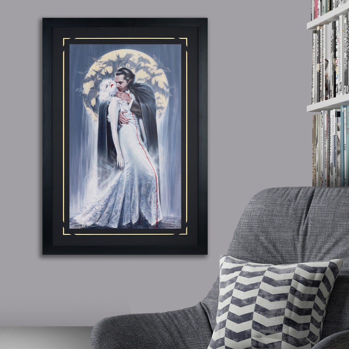 Universal Monsters Dracula: The Kiss Art Print  Exclusive Edition View 1