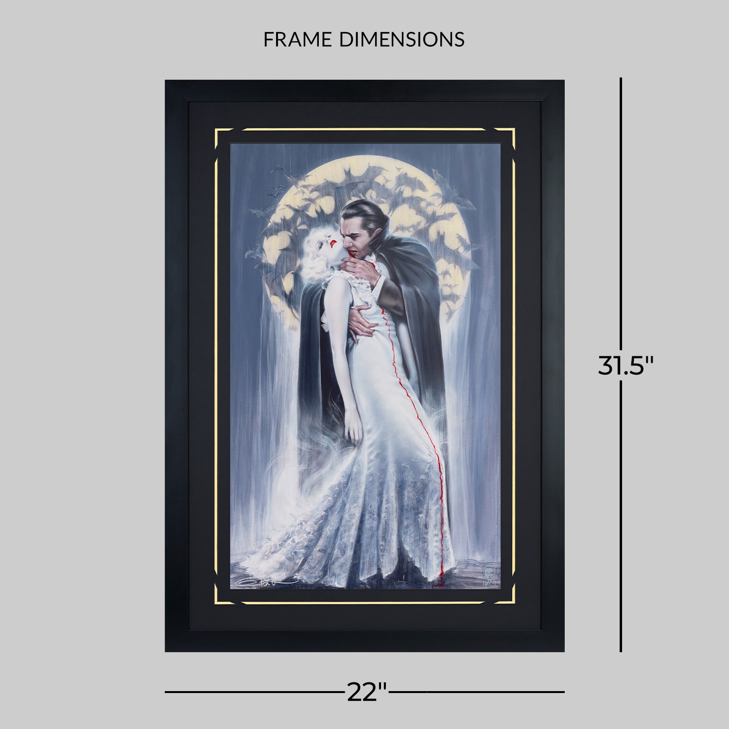 Universal Monsters Dracula: The Kiss Art Print  Exclusive Edition View 2