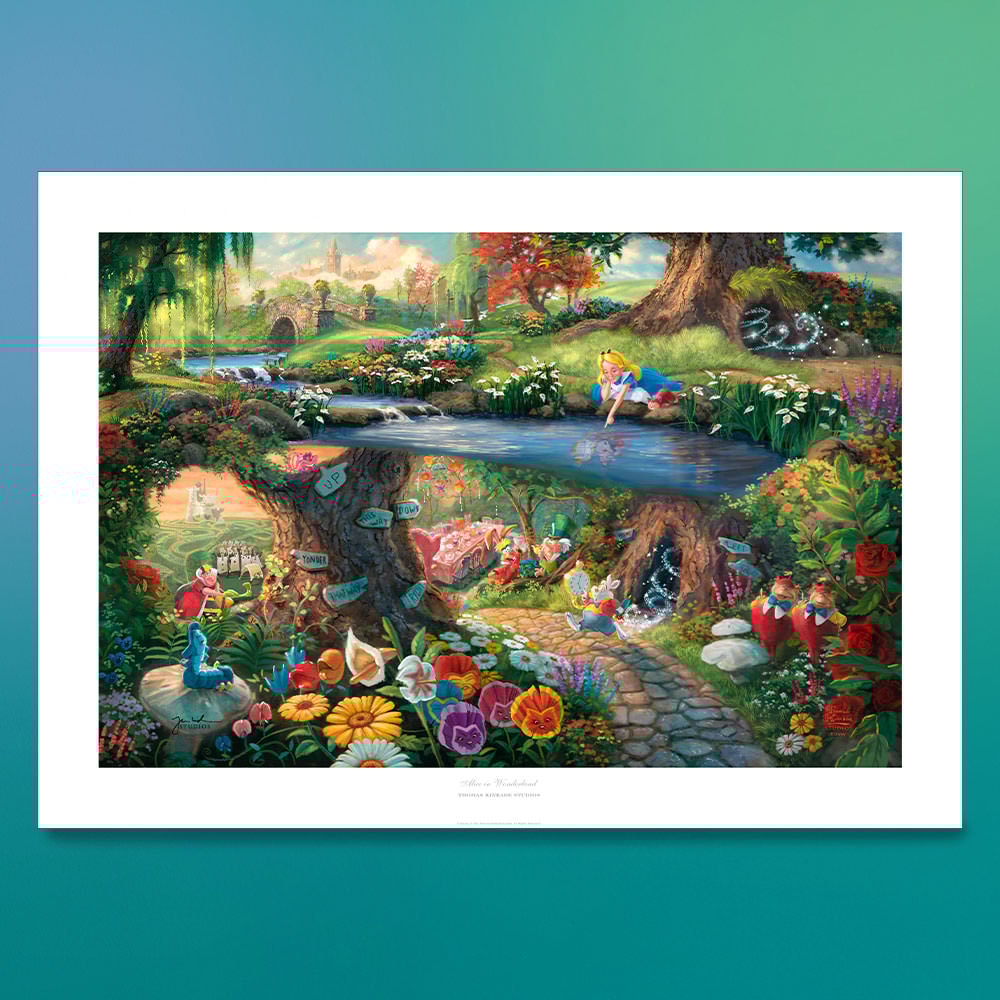 Alice In Wonderland Stained Glass by Art Brand Studios