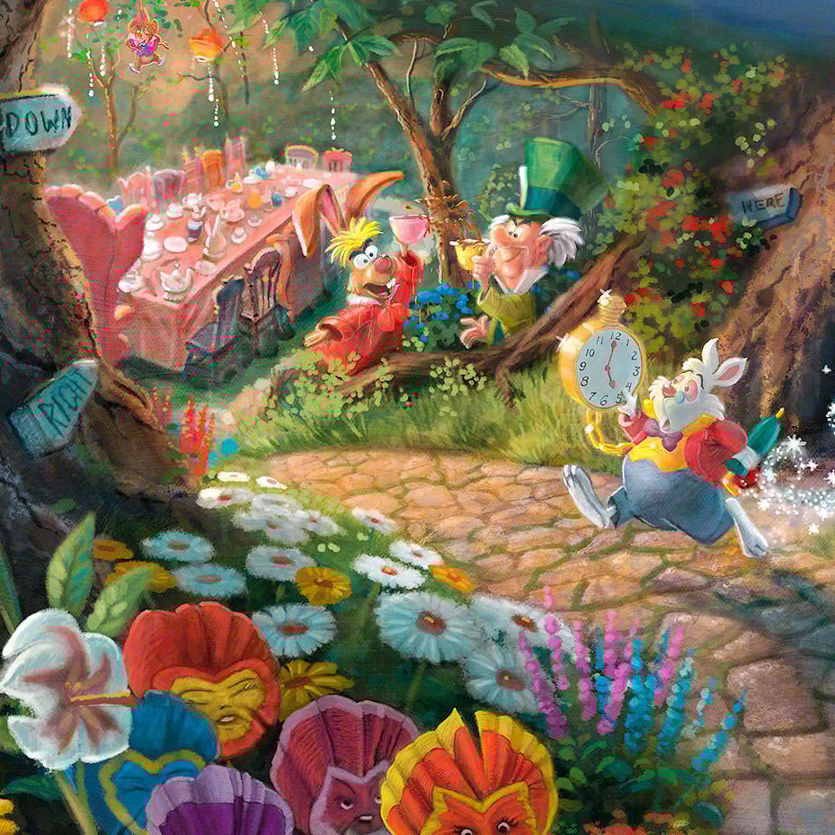 Alice In Wonderland Stained Glass by Art Brand Studios