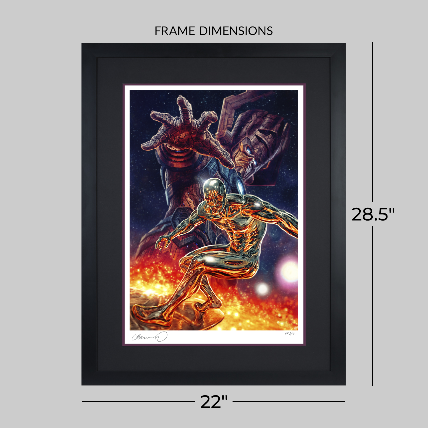 Marvel Galactus and the Silver Surfer Art Print  Exclusive Edition View 2